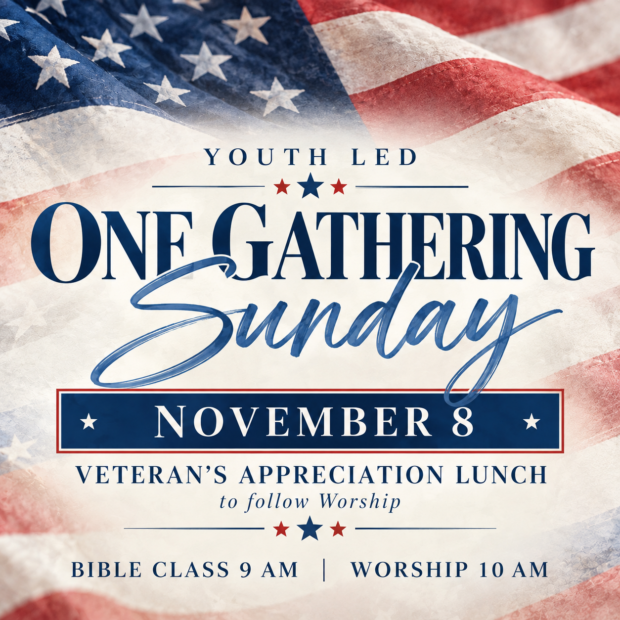 Youth Led One Gathering + Veteran's Appreciation Luncheon