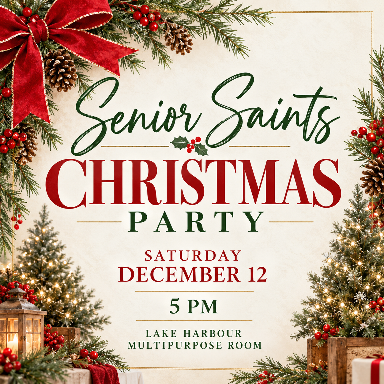 Senior Saints Christmas Party