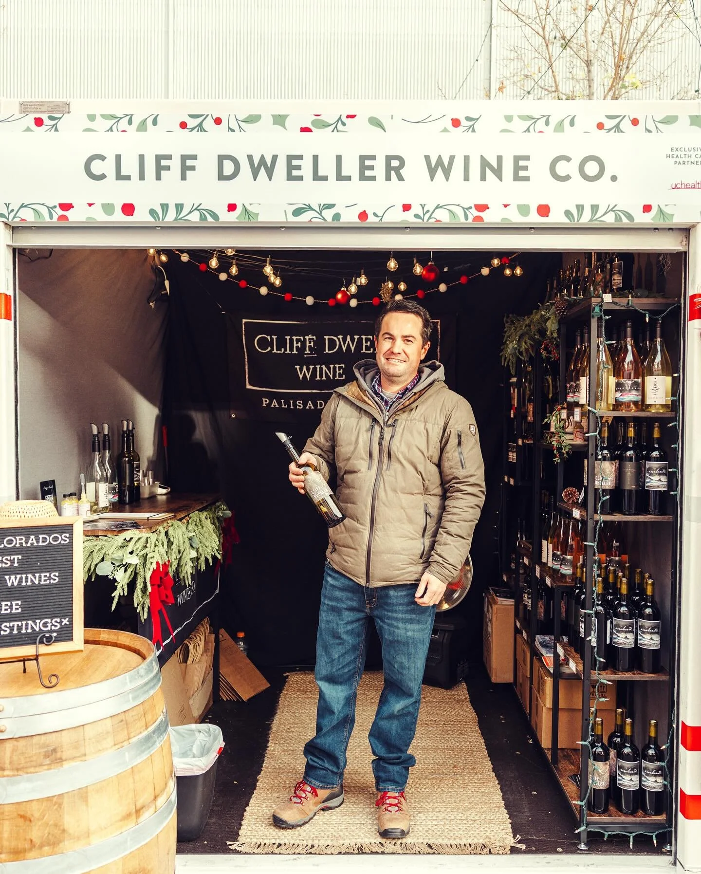 Come shop small at @cherrycreekholidaymarket for small business Saturday!  Swing by and say hi 👋 to Richard our winemaker and taste some delicious Local Wine.

#coloradowine #shopsmallcolorado #drinklocalcolorado