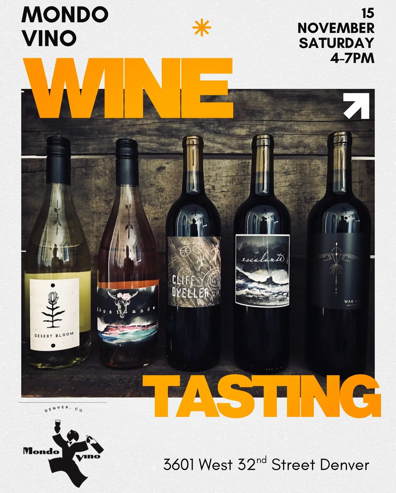 Hey Denver peeps!  Richard will be at @mondovinodenver on Saturday 4-7 talking wine 🍷 &bull; Come say hi and pick up your Thanksgiving vino 😎

#coloradowine #thingstodoindenver #highlandsdenver