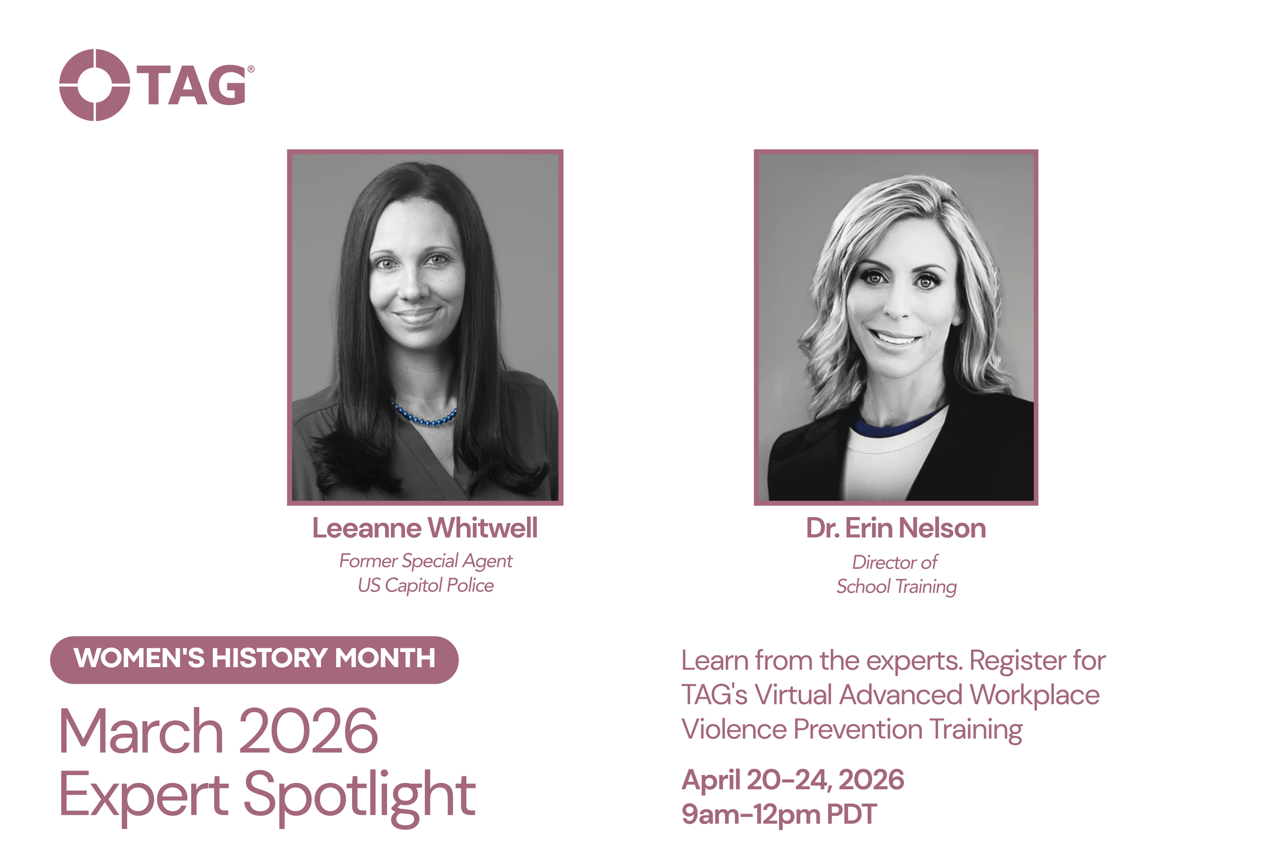 TAG Expert Spotlight: Women’s History Month - March 2026