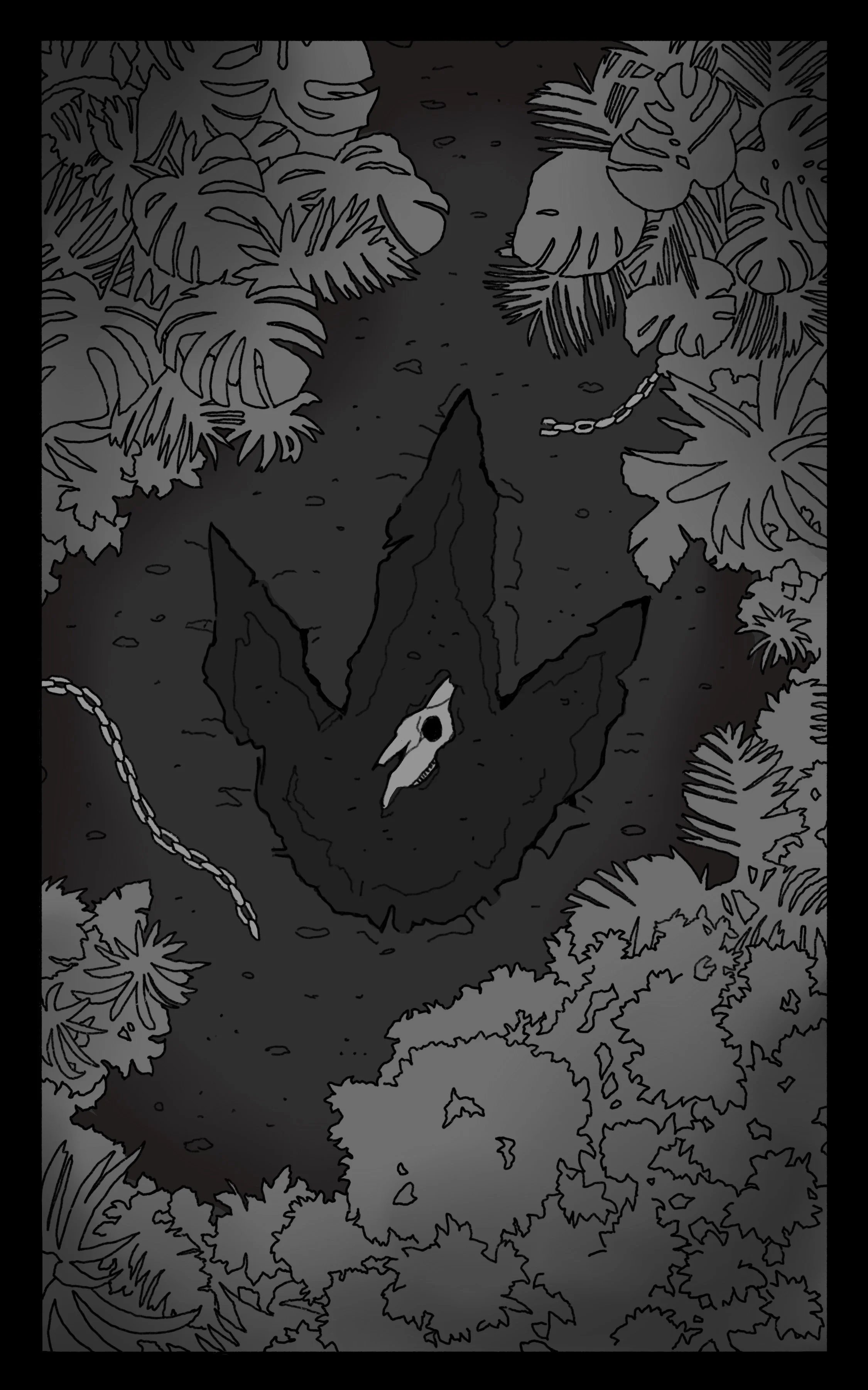 Fan-made Jurassic Park Book Cover, Digital Illustration, Procreate, 2025