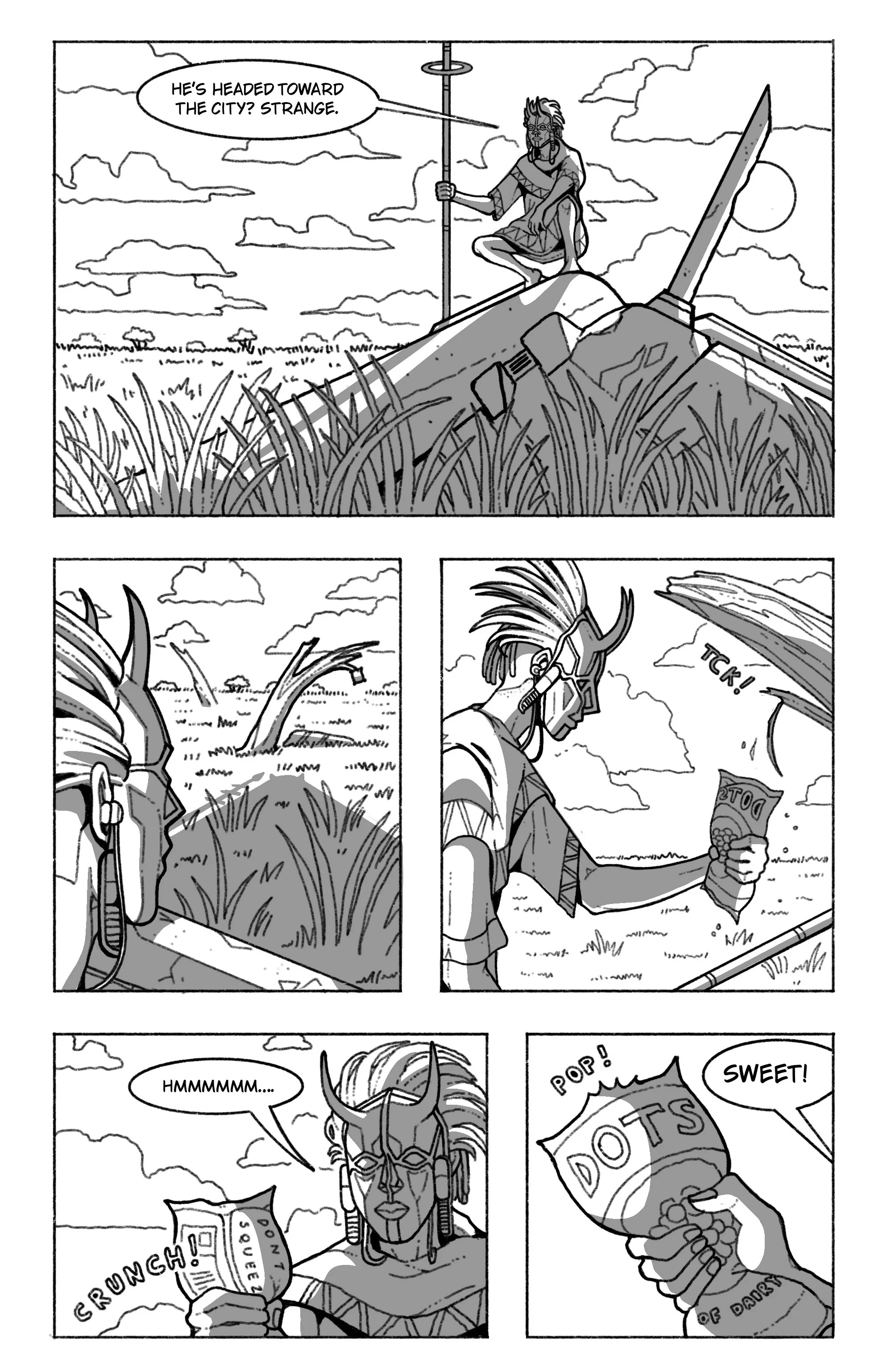 Frontier Zero Page 5, 6.3 x 10.25 inches, Digital, Procreate, 2026