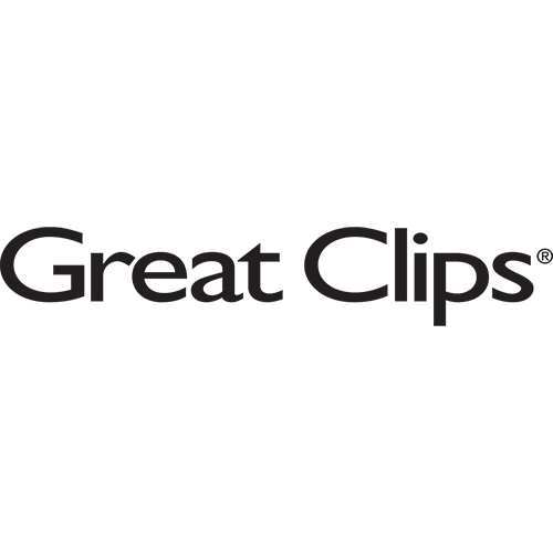 Great Clips logo with scissors and hair icon.