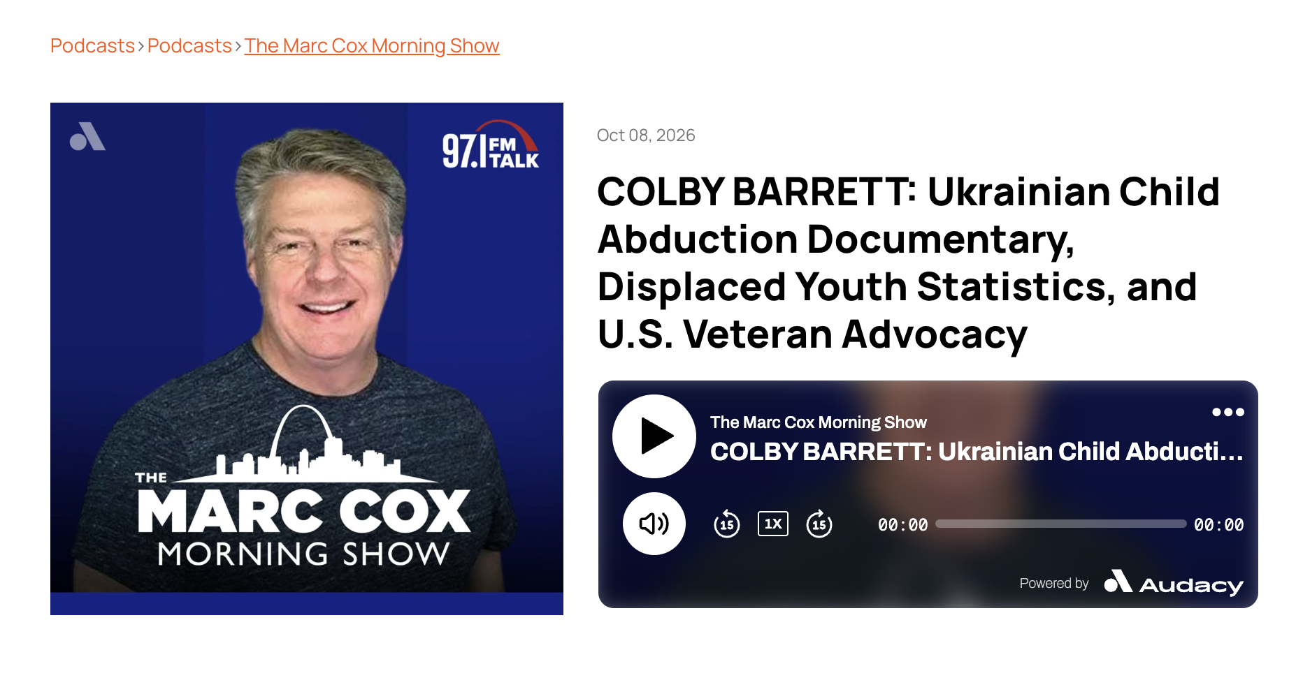 Colby Barrett on The Stolen Children (Podcast)