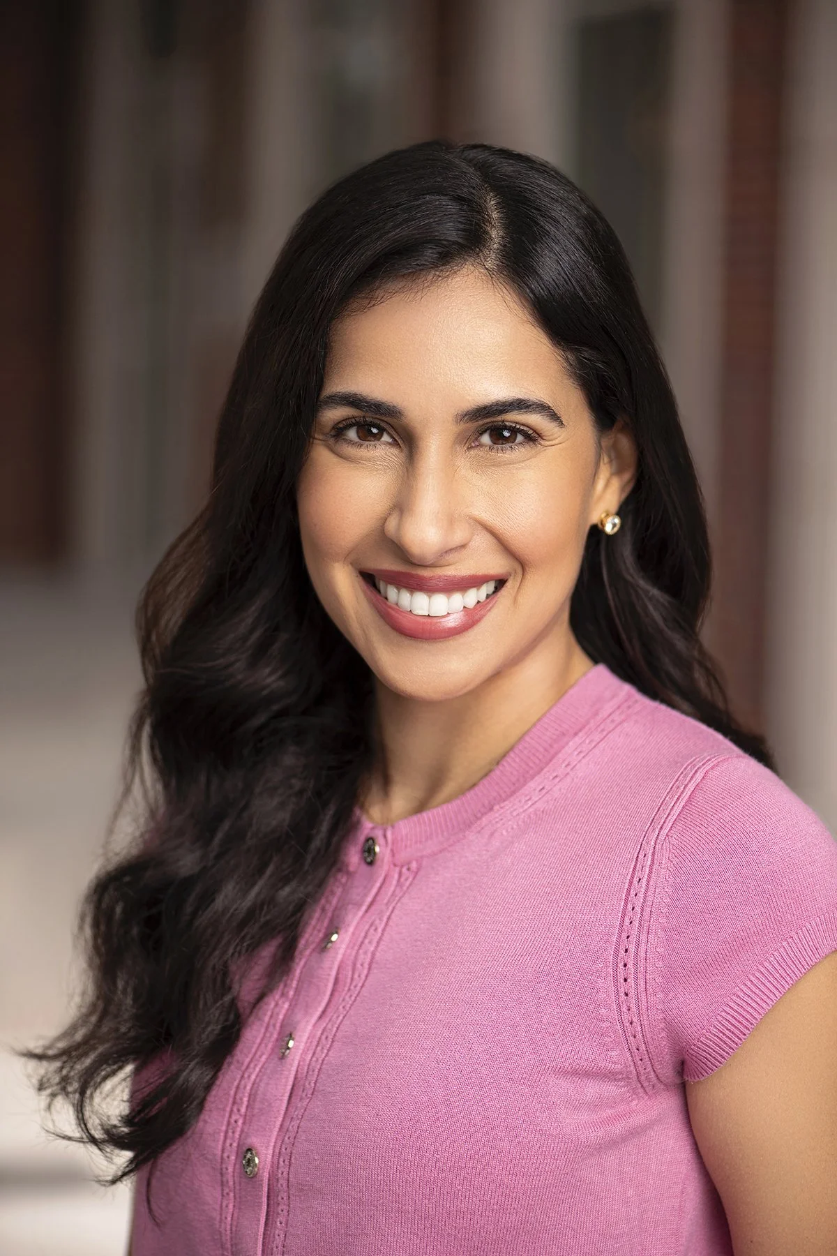 Lifestyle commercial acting headshot of Sofia Hartley, an Atlanta model signed with Forward The Agency, photographed in downtown Alpharetta, Georgia by Caitlin Tabilog, professional headshot photographer at Atlanta Portrait Co.