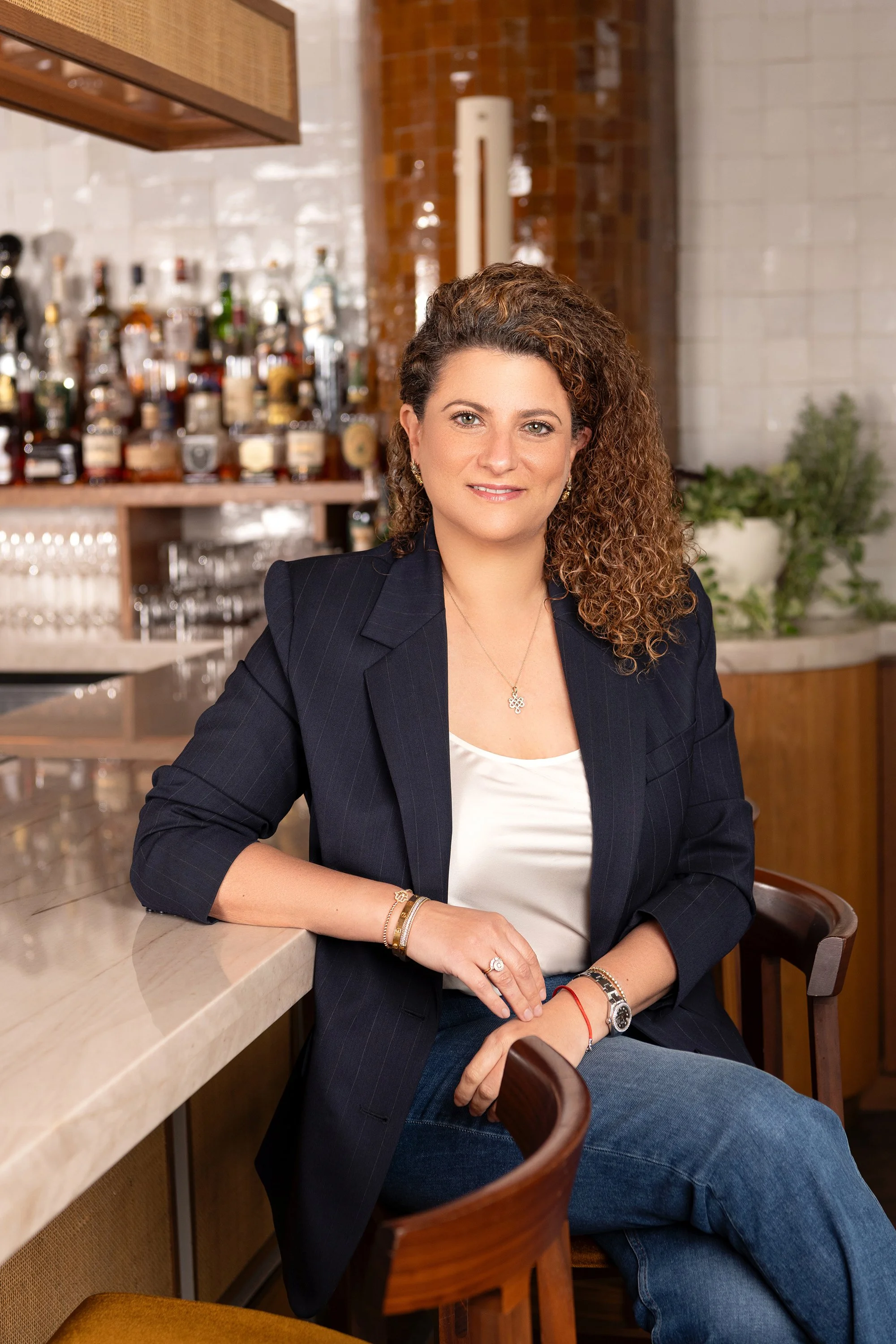 Atlanta branding photographer Caitlin Tabilog photographs Tal Bain, owner of Carmel's luxury seafood restaurant in Buckhead, for Modern Luxury Atlantan Magazine Power Players editorial — professional headshot and personal branding photography by Atla