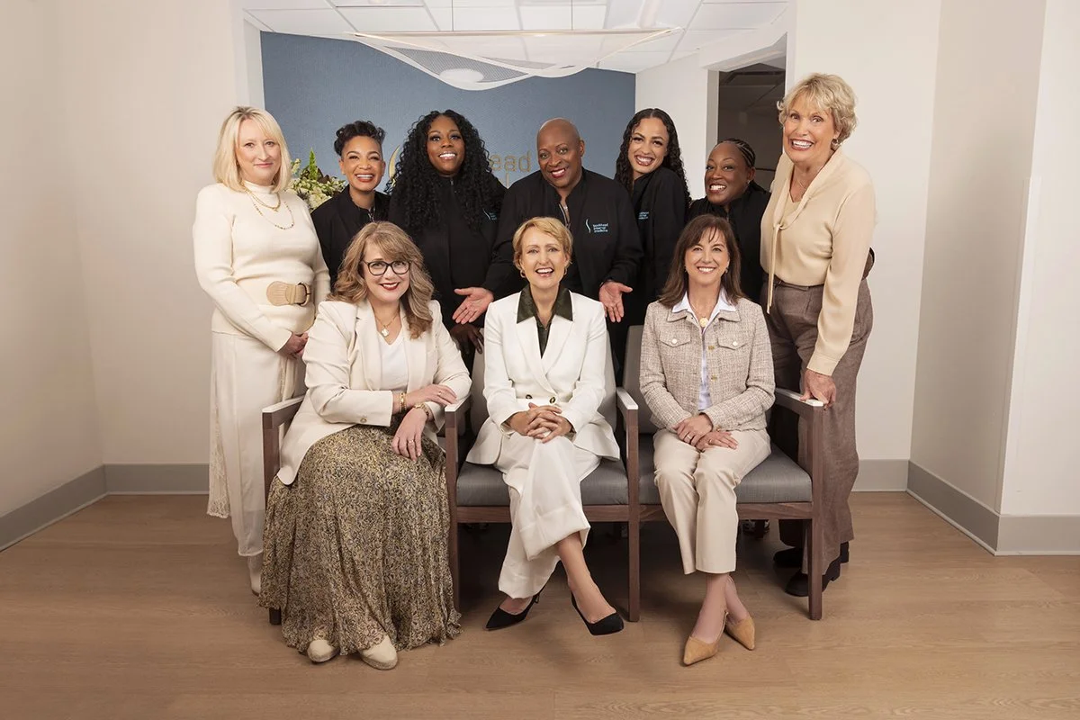 Lifestyle commercial branding group portrait of the Buckhead Internal Medicine team, photographed at their office in Buckhead, Georgia by Caitlin Tabilog of Atlanta Portrait Co.