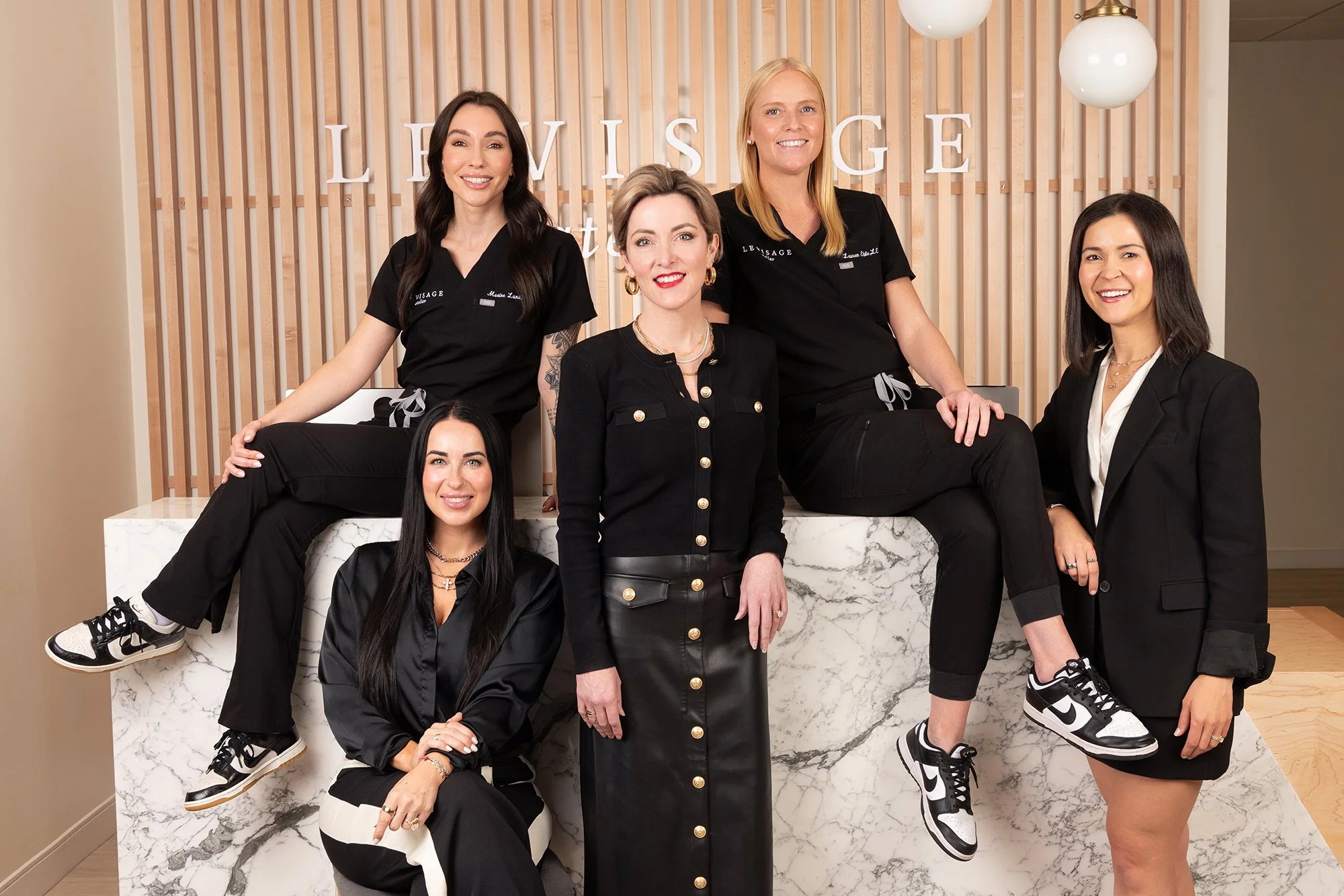 Atlanta medical spa branding and headshot photography of Maryellen Bishop, PA-C, founder of Le Visage Atelier boutique injectable and aesthetic studio in Dunwoody Atlanta Georgia — professional personal branding portraits by Caitlin Tabilog of Atlant