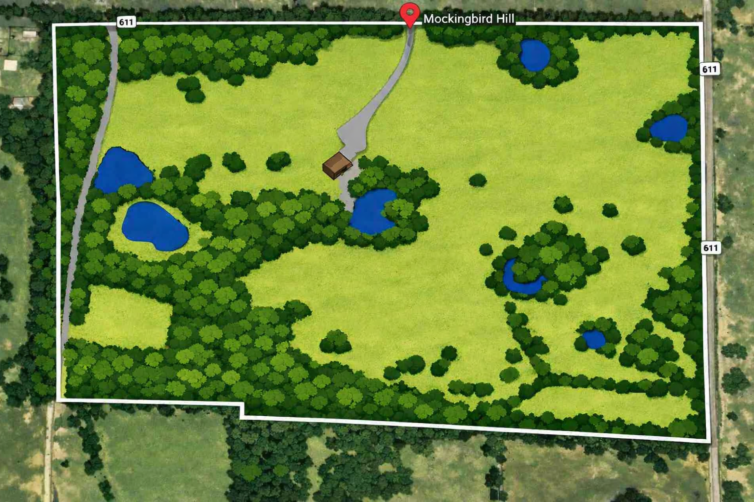 Stylized overview of property for planning expansions - stay tuned!
