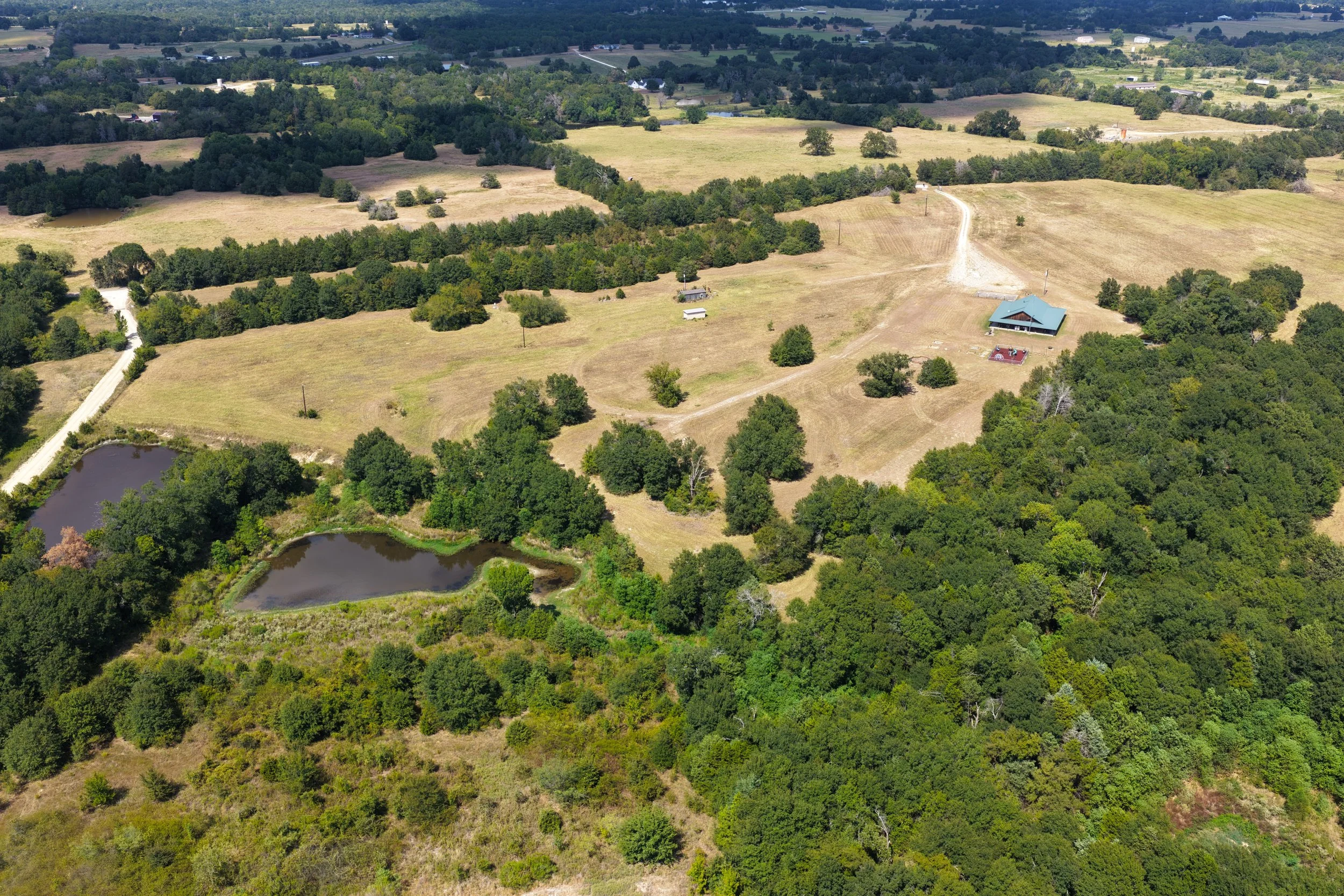 NW corner of property, where first expansions to accommodate camp of 110 will be planted - lodging, conference center, chapel and more!