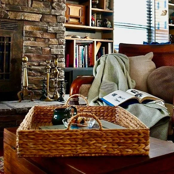 Bookshelf tray fireplace coffee muffin throw.jpg
