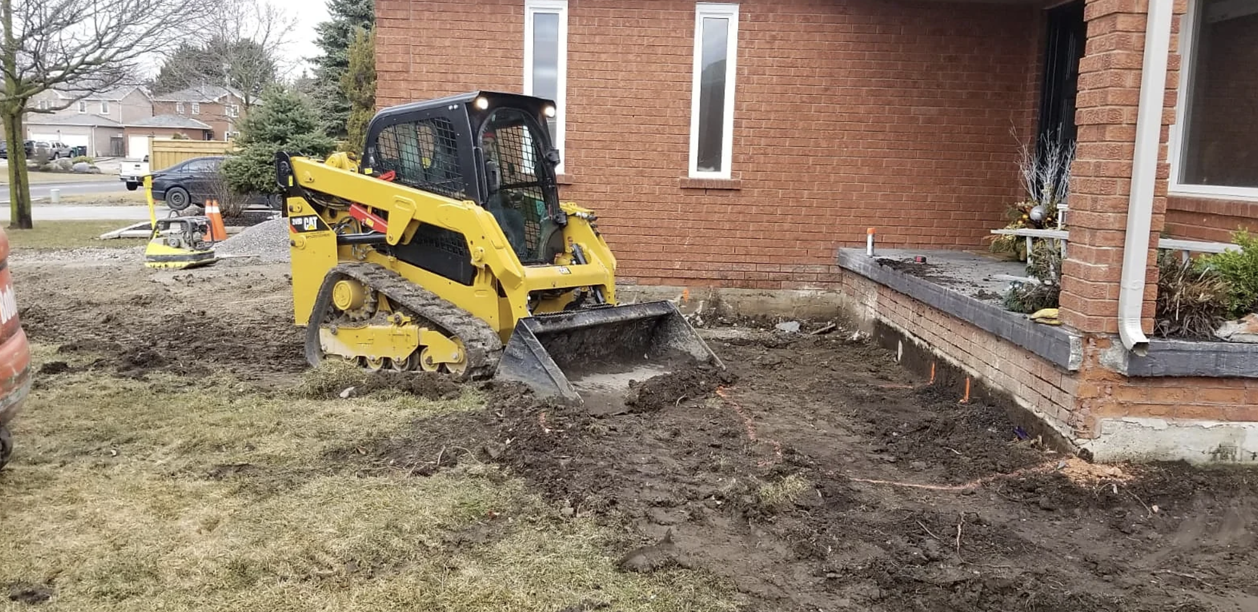 Front of the House - During Construction