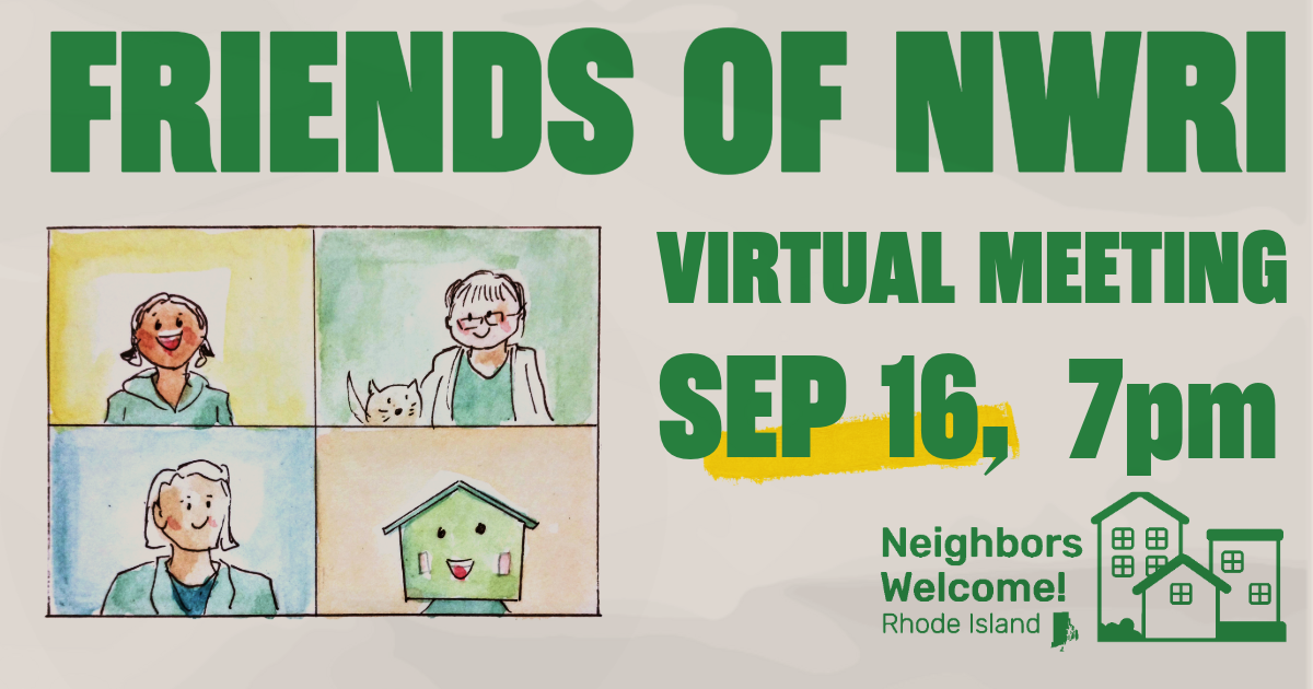 Virtual Friends of Neighbors Welcome! Meeting