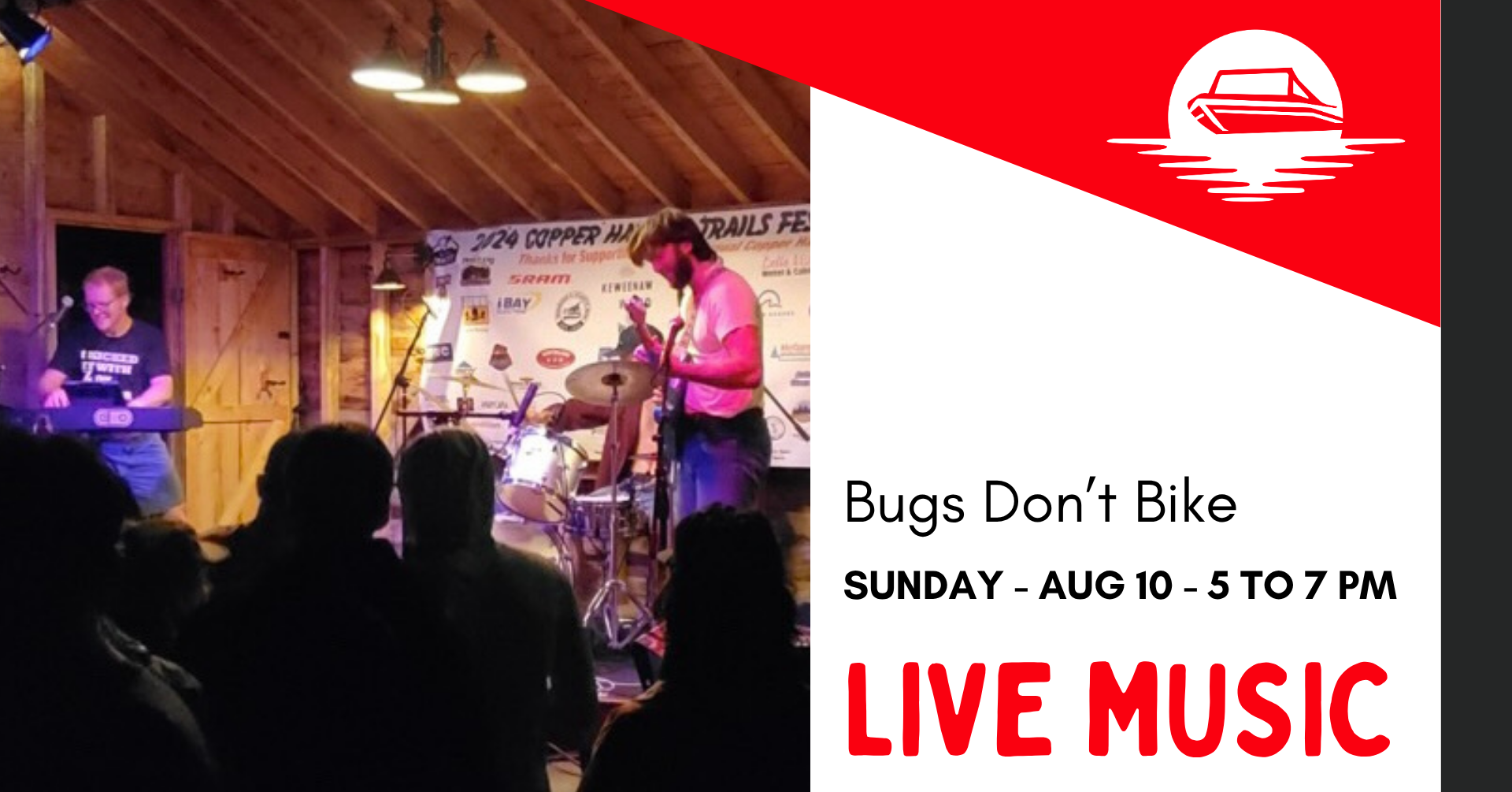 Live Music: Bugs Don’t bike
