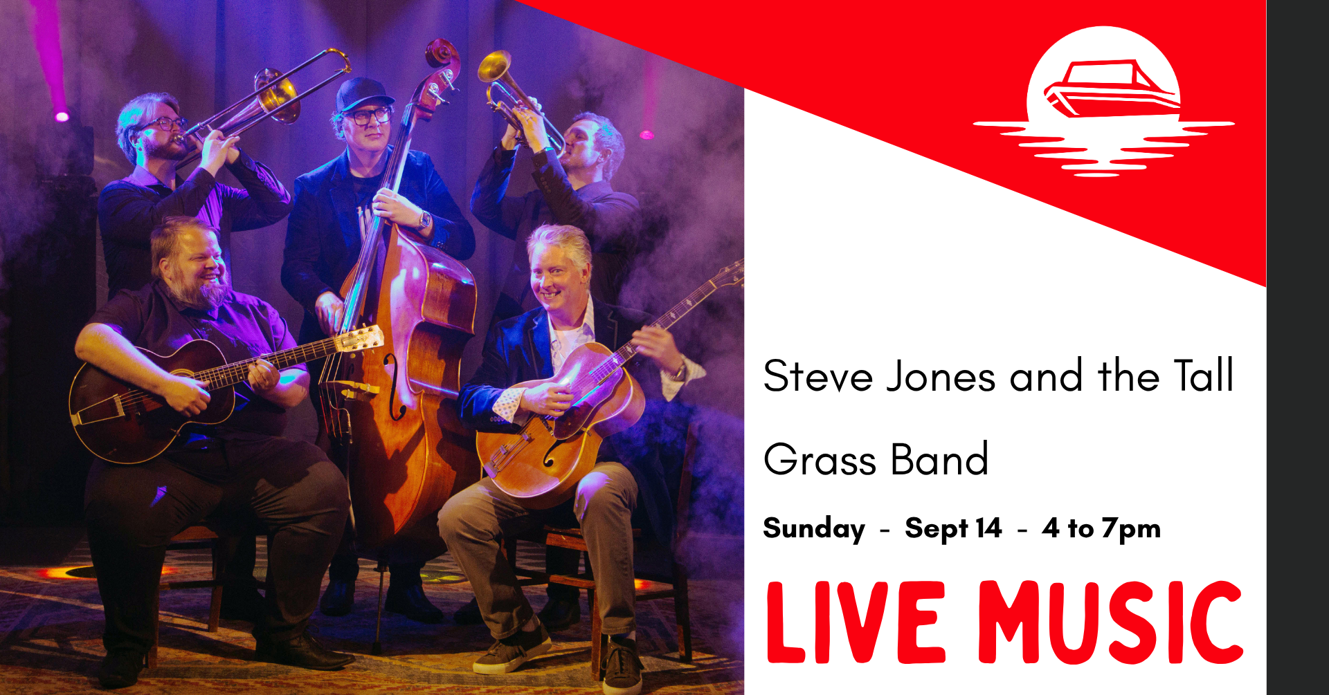 Live Music: Steve Jones and the Tall Grass Band