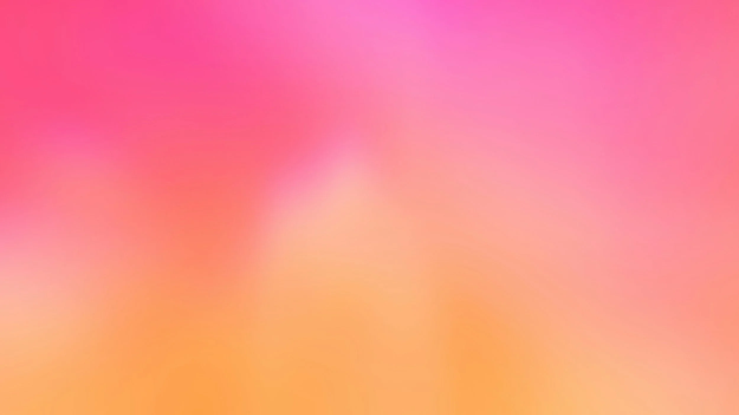 Blurred gradient background with pink, orange, and yellow hues.
