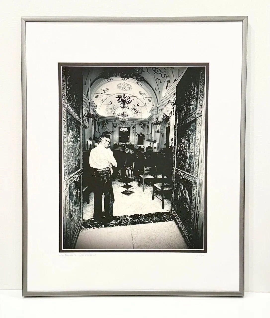 BISAQUINO, SICILY, ITALY, B&W ARCHIVIAL INK, MOAB PAPER, SILVER METAL FRAME, 16X20