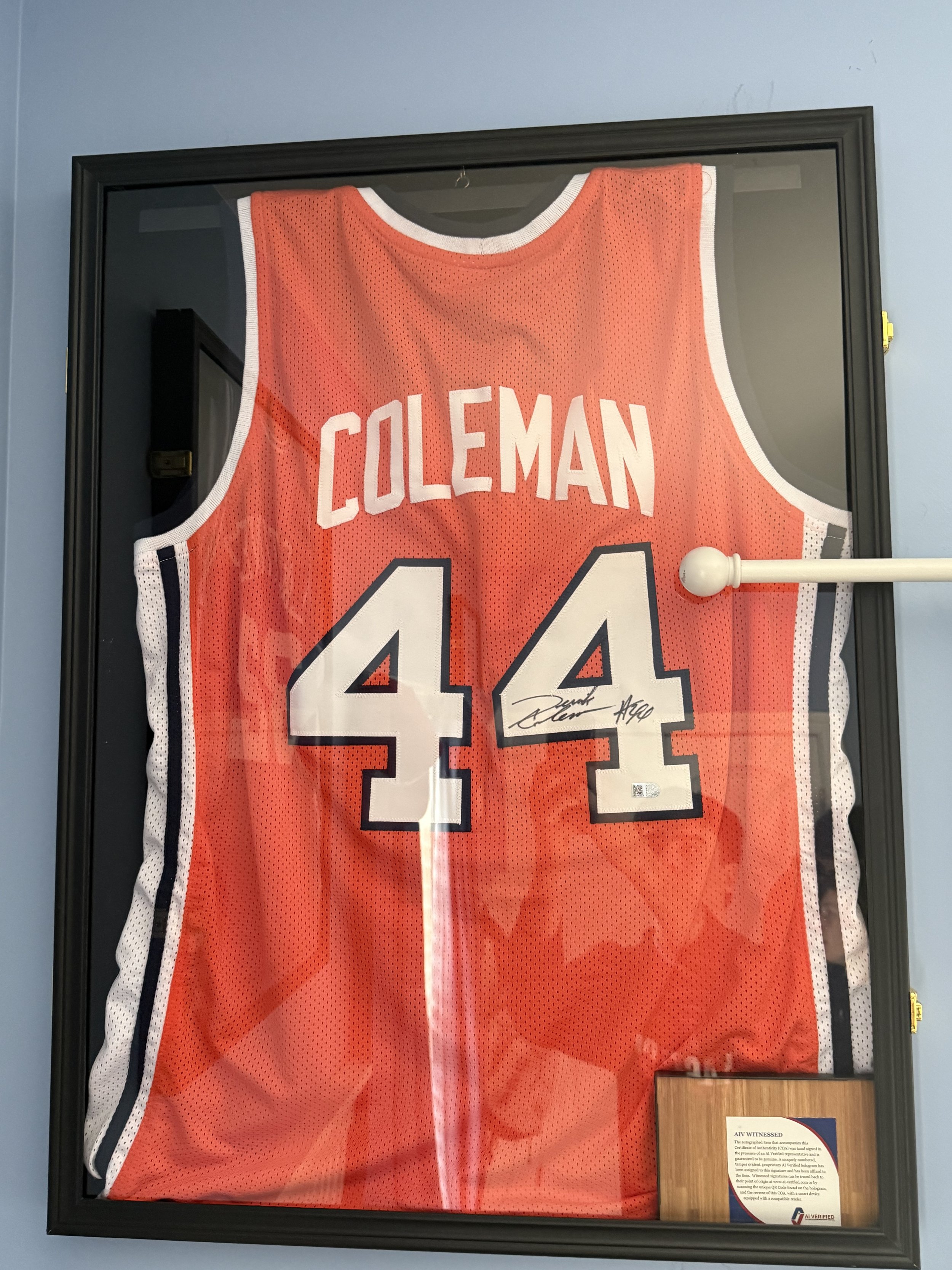 DERRICK COELMAN JERSEY AUTO
