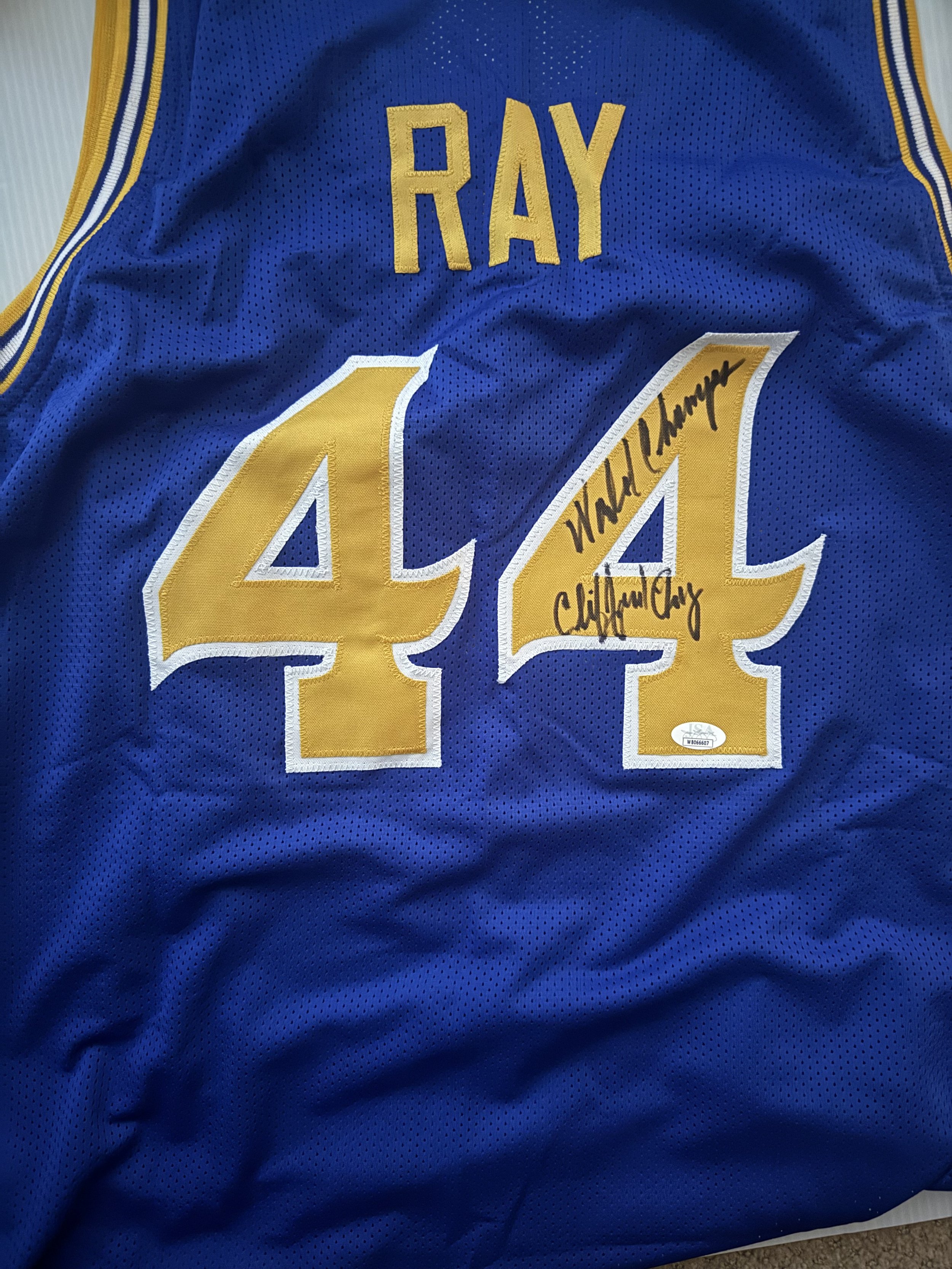 CLIFFORD RAY JERSEY AUTO