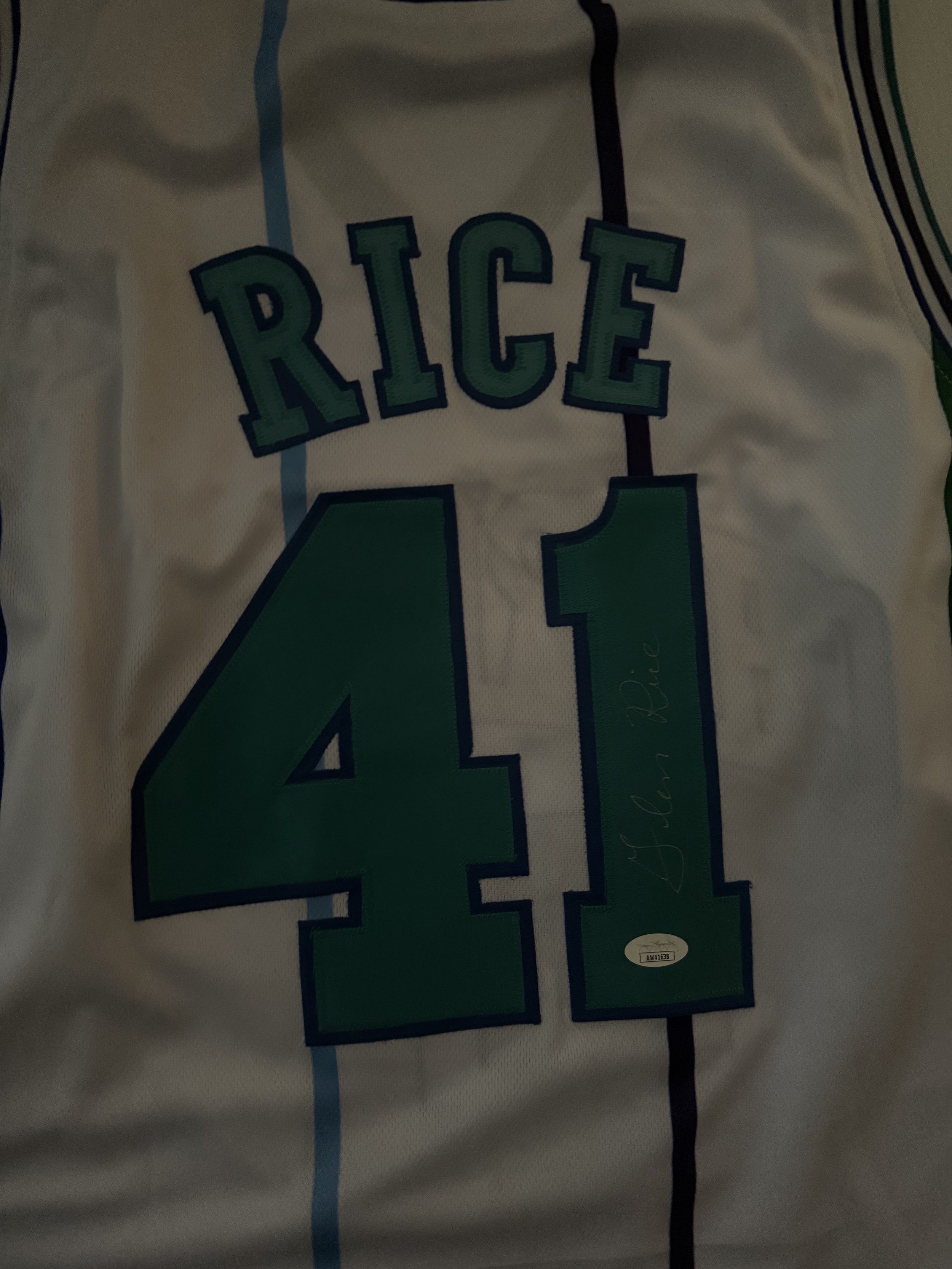 GLENN RICE JERSEY AUTO