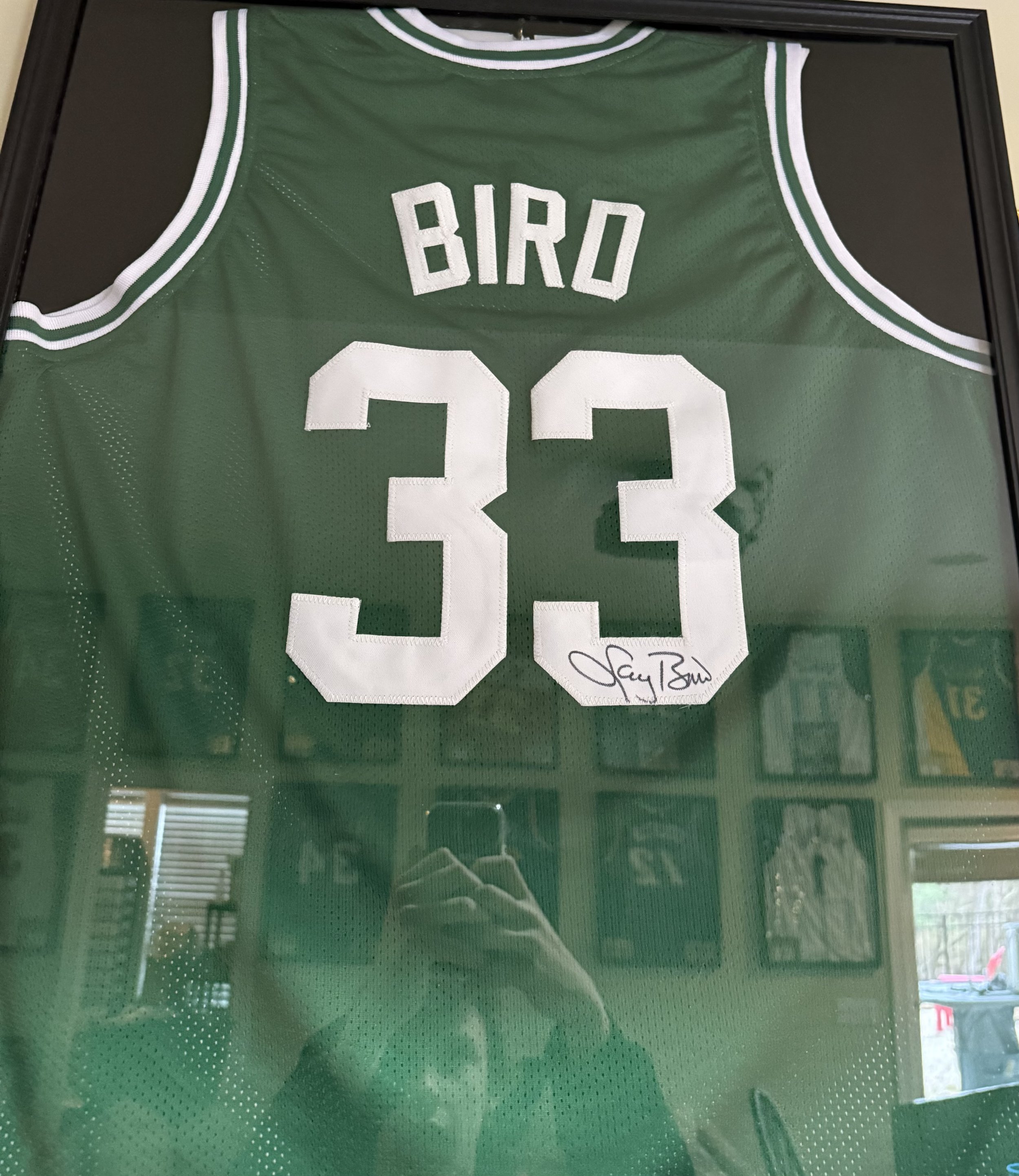 LARRY BIRD JERSEY AUTO