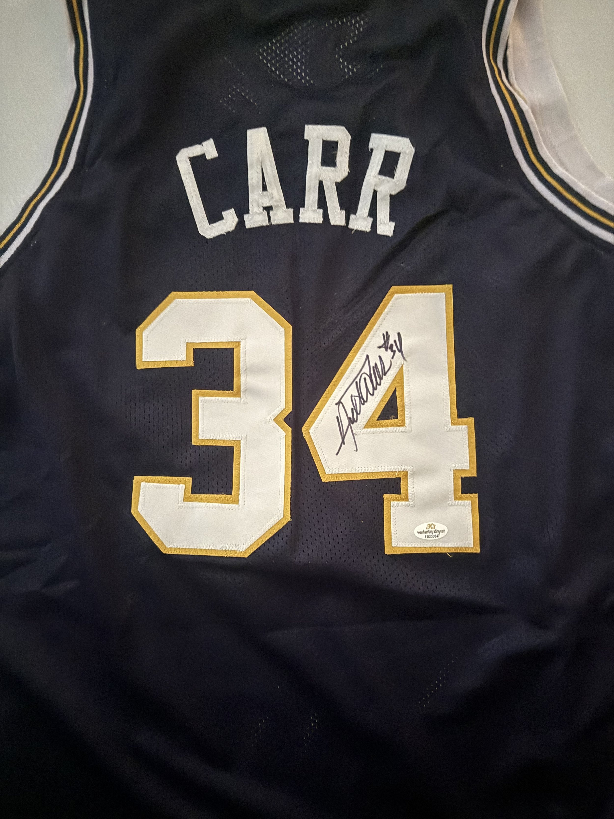 AUSTIN CARR JERSEY AUTO