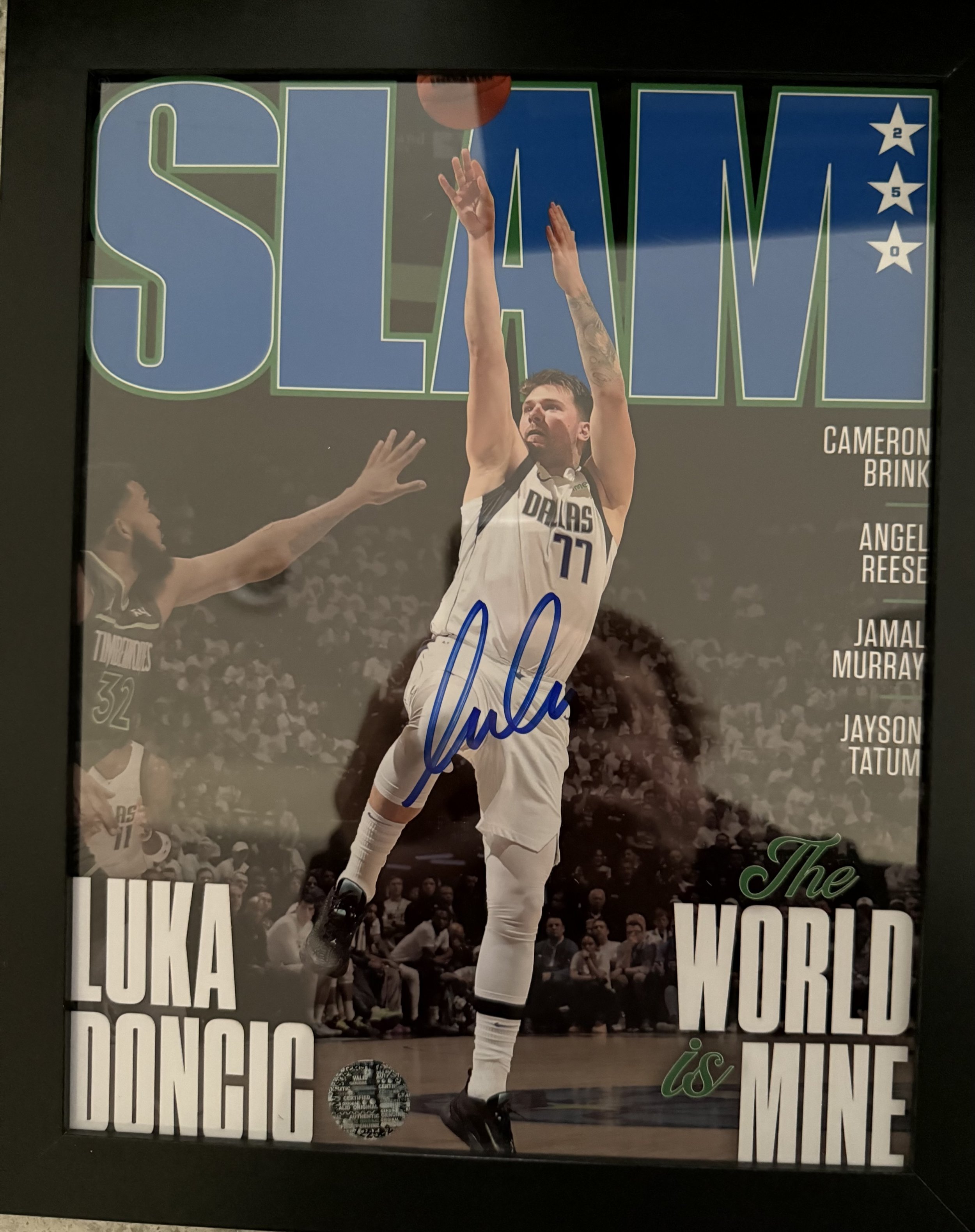 LUKA DONCIC PICTURE AUTO