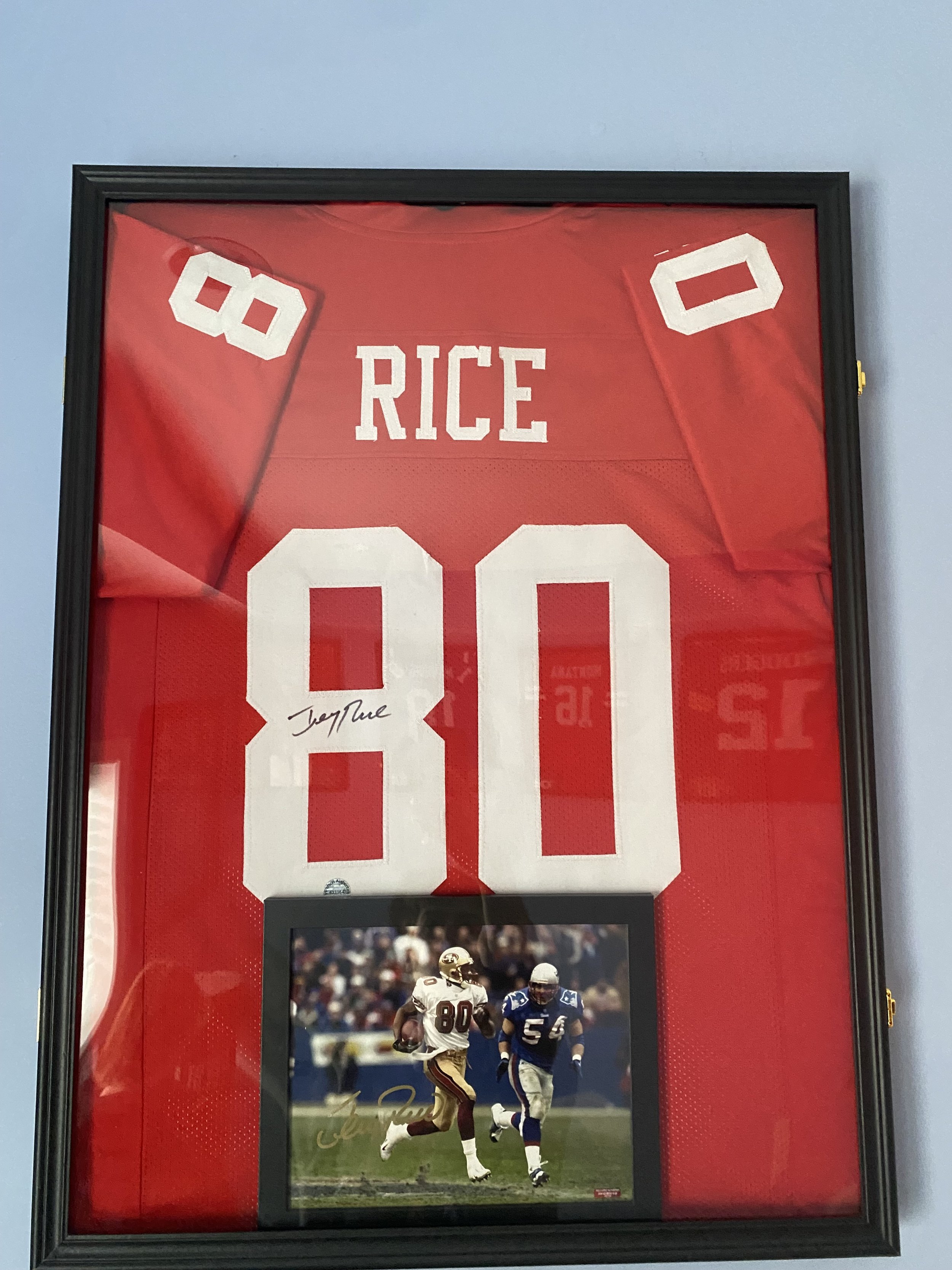 JERRY RICE JERSEY AUTO