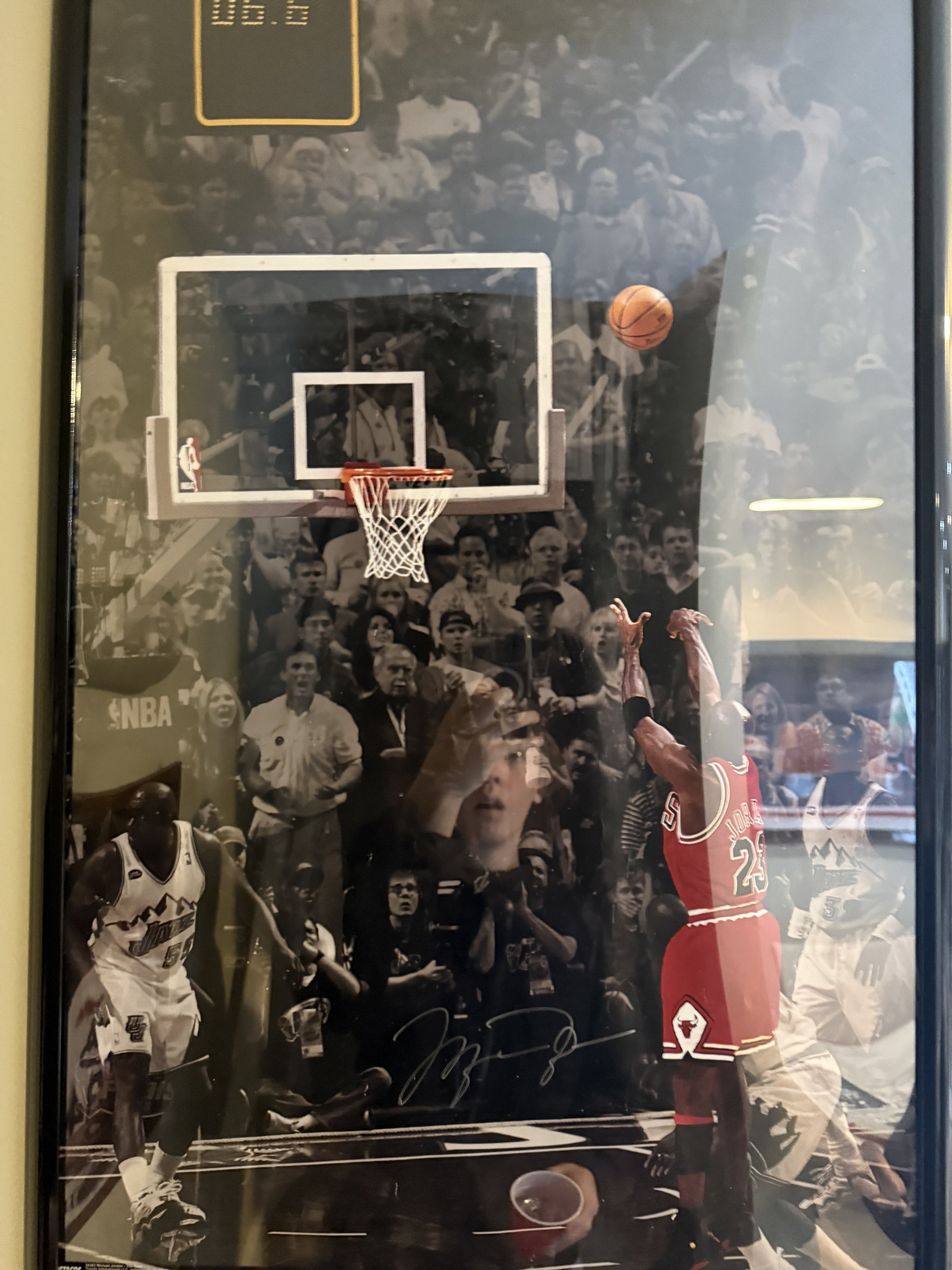 MICHAEL JORDAN POSTER AUTO
