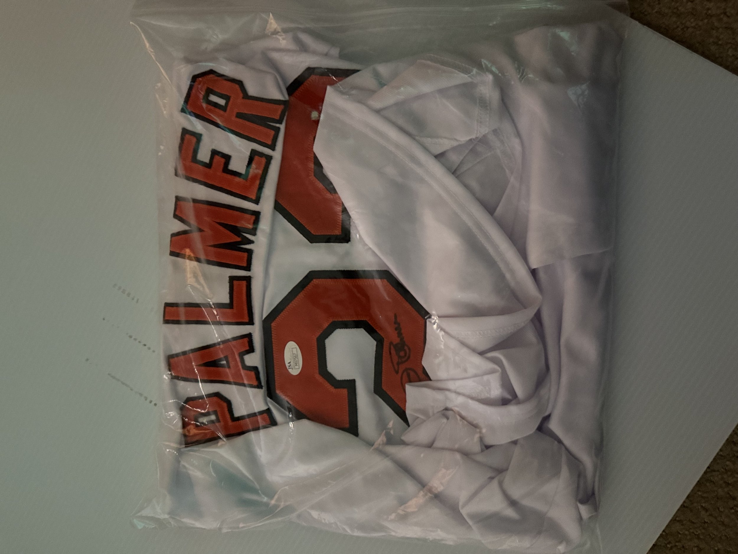 JIM PALMER JERSEY AUTO