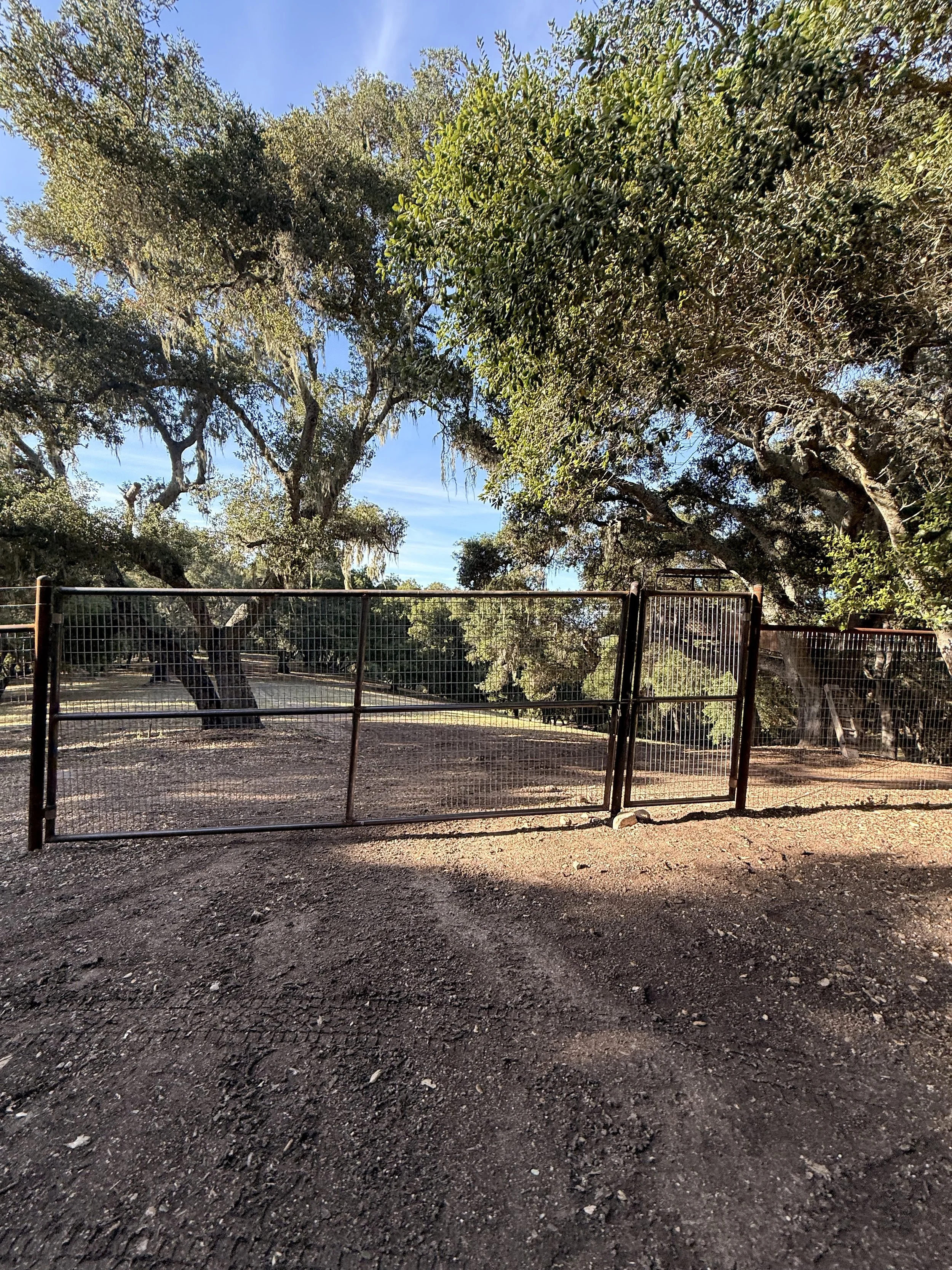 Pipe Fence & Man Gate