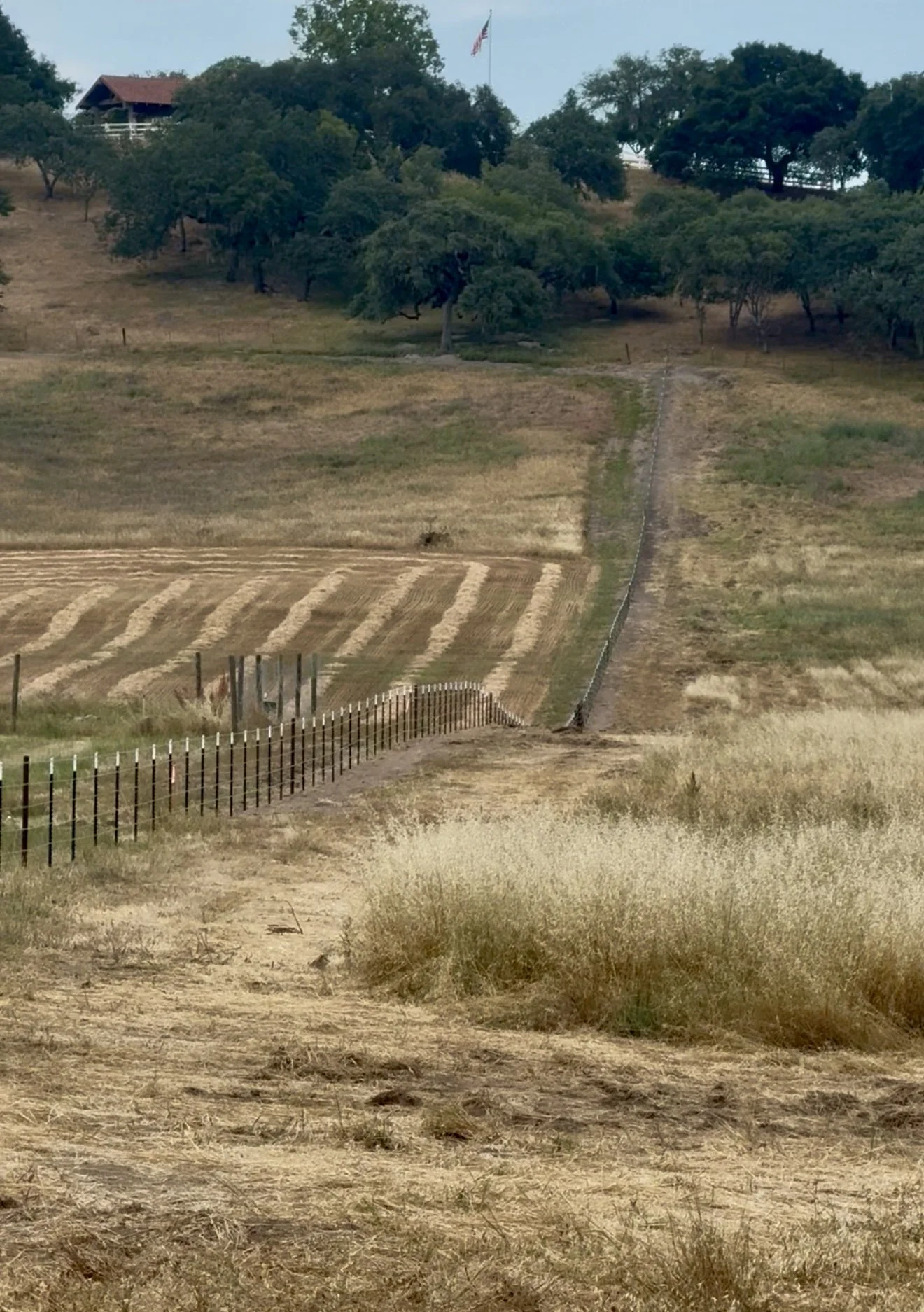 Bared wire fence paso robles