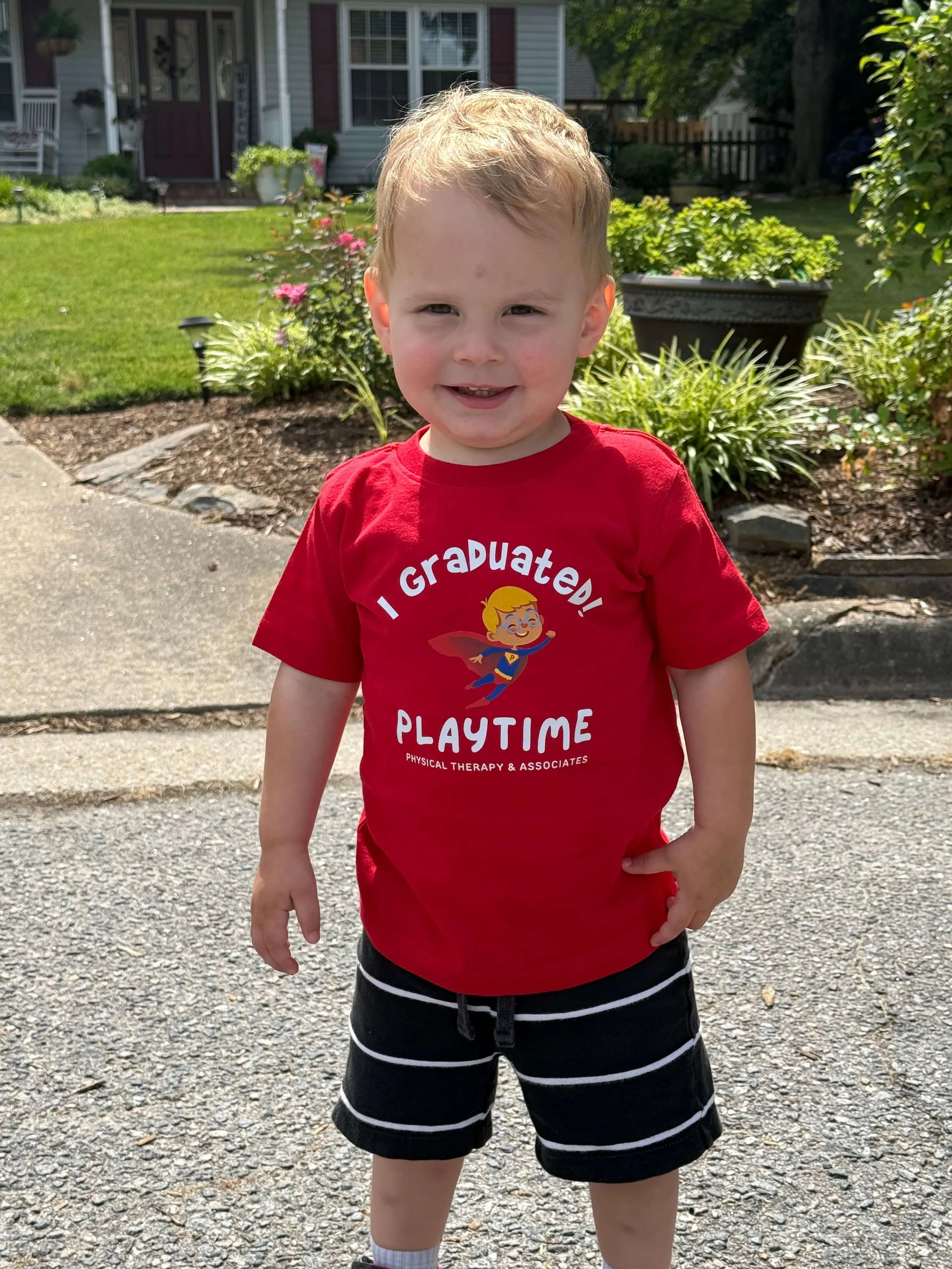  Jackson standing on his own. 