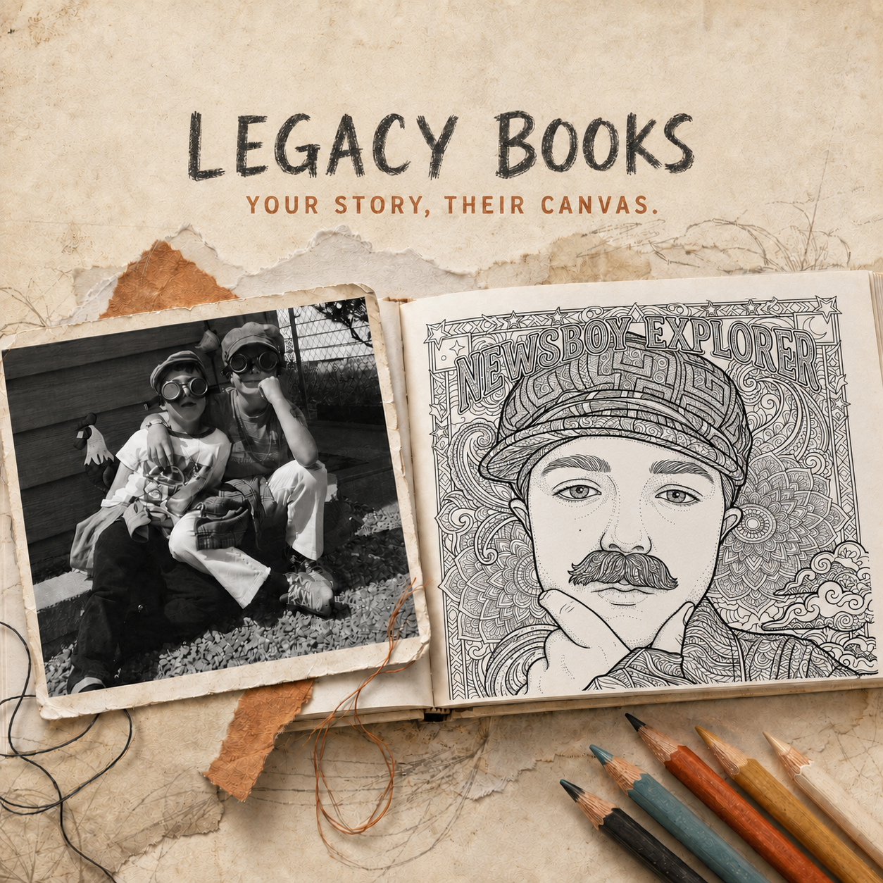 Legacy Books: Your Story, Their Canvas