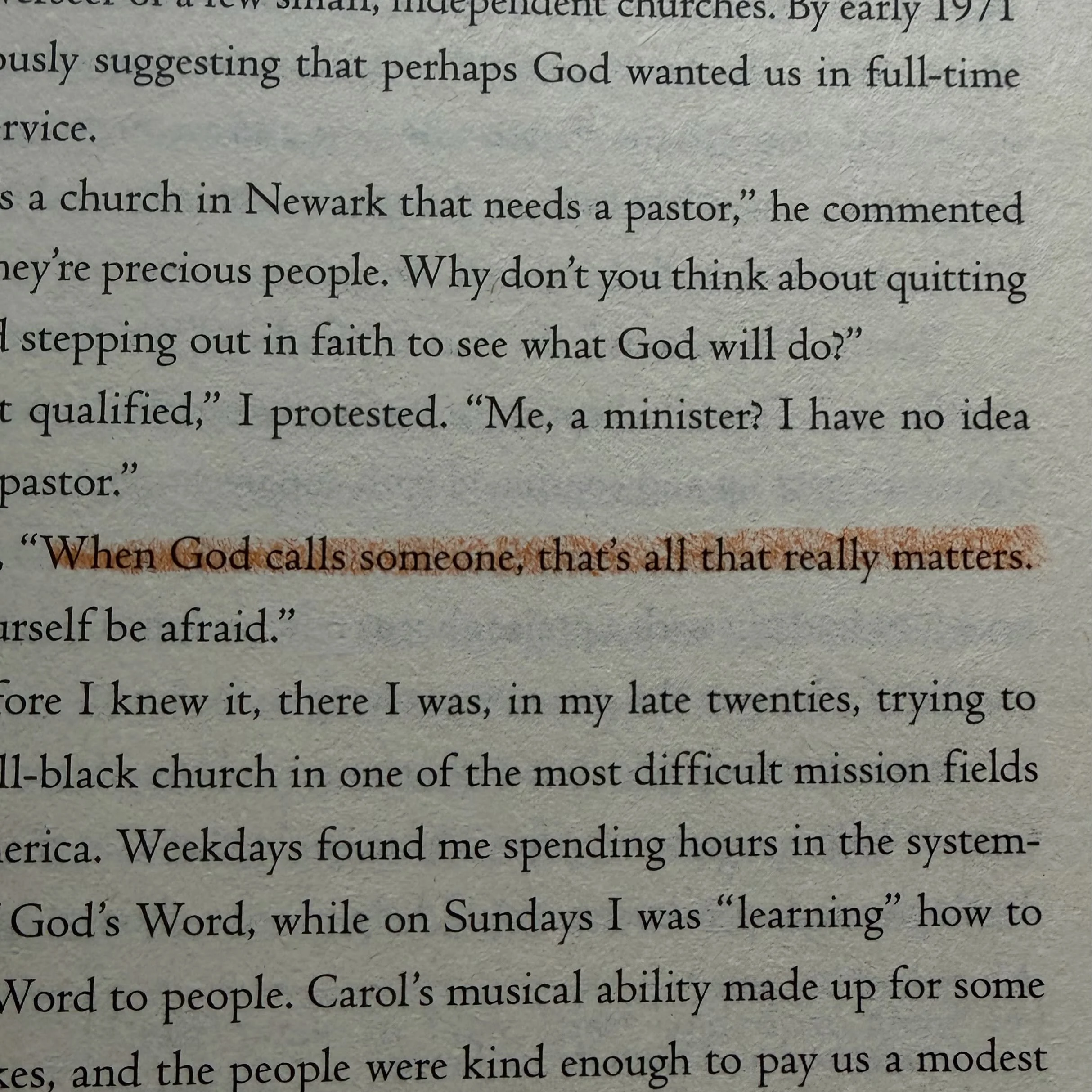 I don&rsquo;t know who this is for, but I know God would not let me go to sleep tonight without reminding somebody that when God calls someone, that&rsquo;s all that really matters.

It sounds good when we&rsquo;re talking about Moses. It sounds good