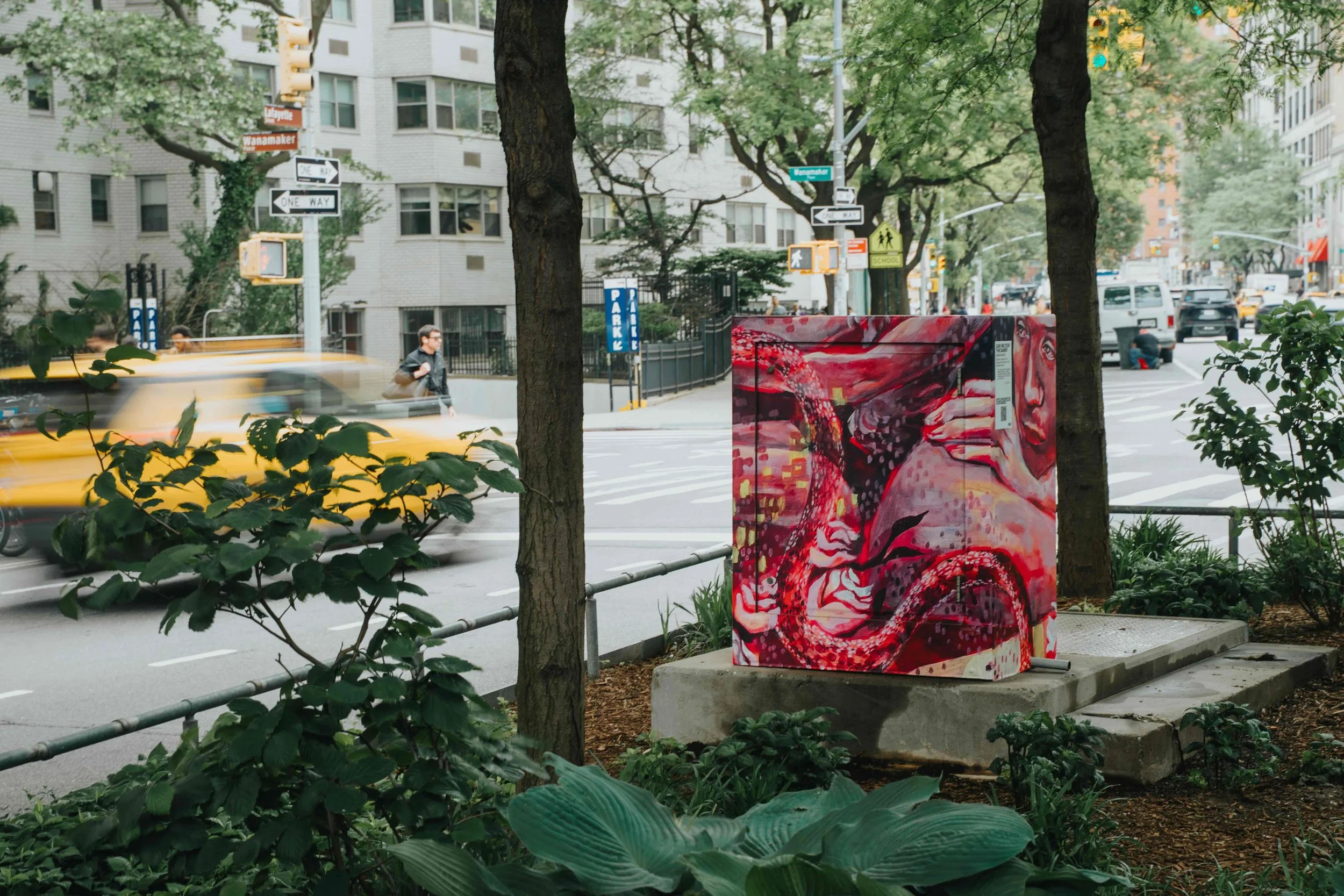2025 winner Julianne Woods' work in Astor Place Plaza