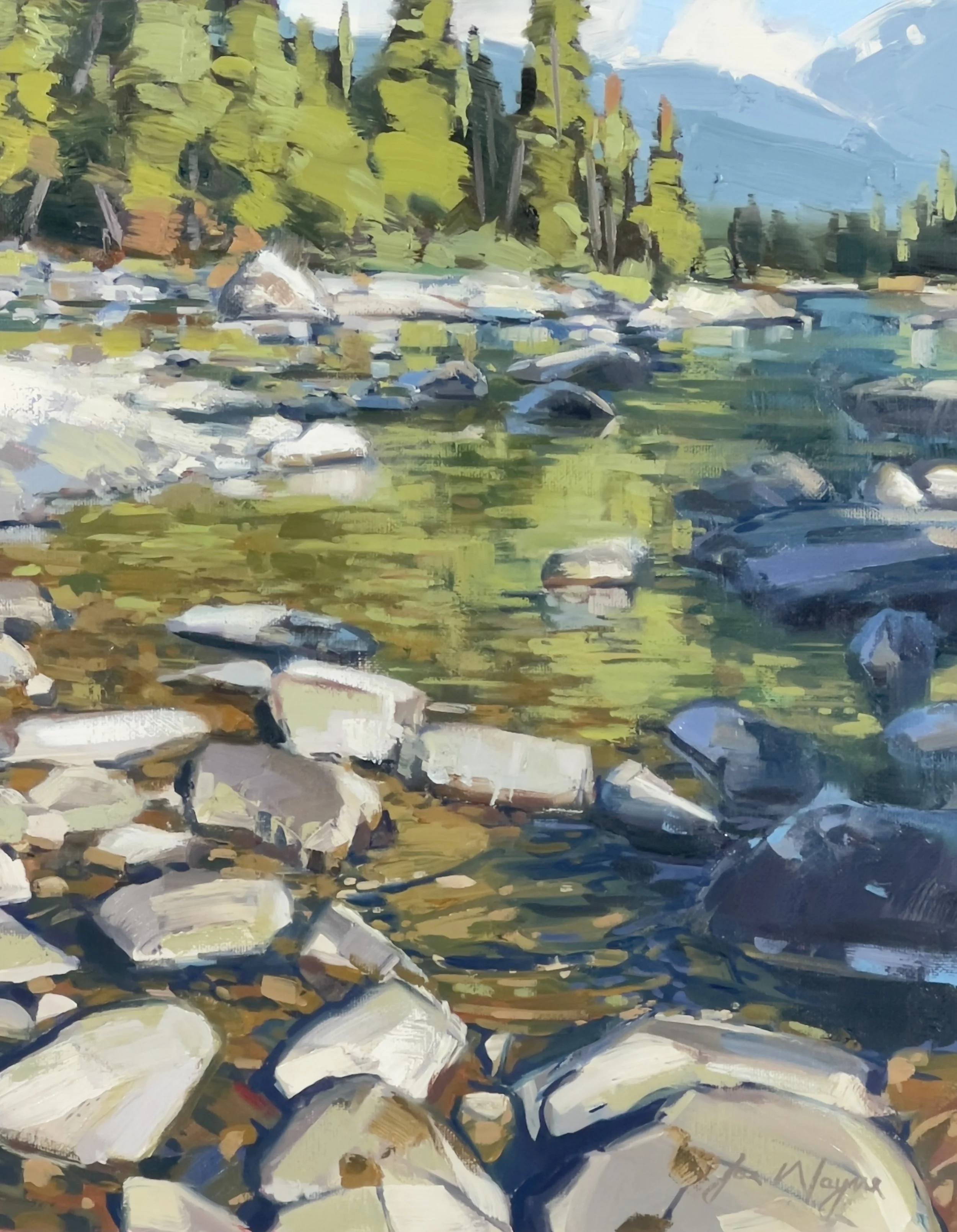 "Broken Light on Water"
oil
11 x 14
$1400