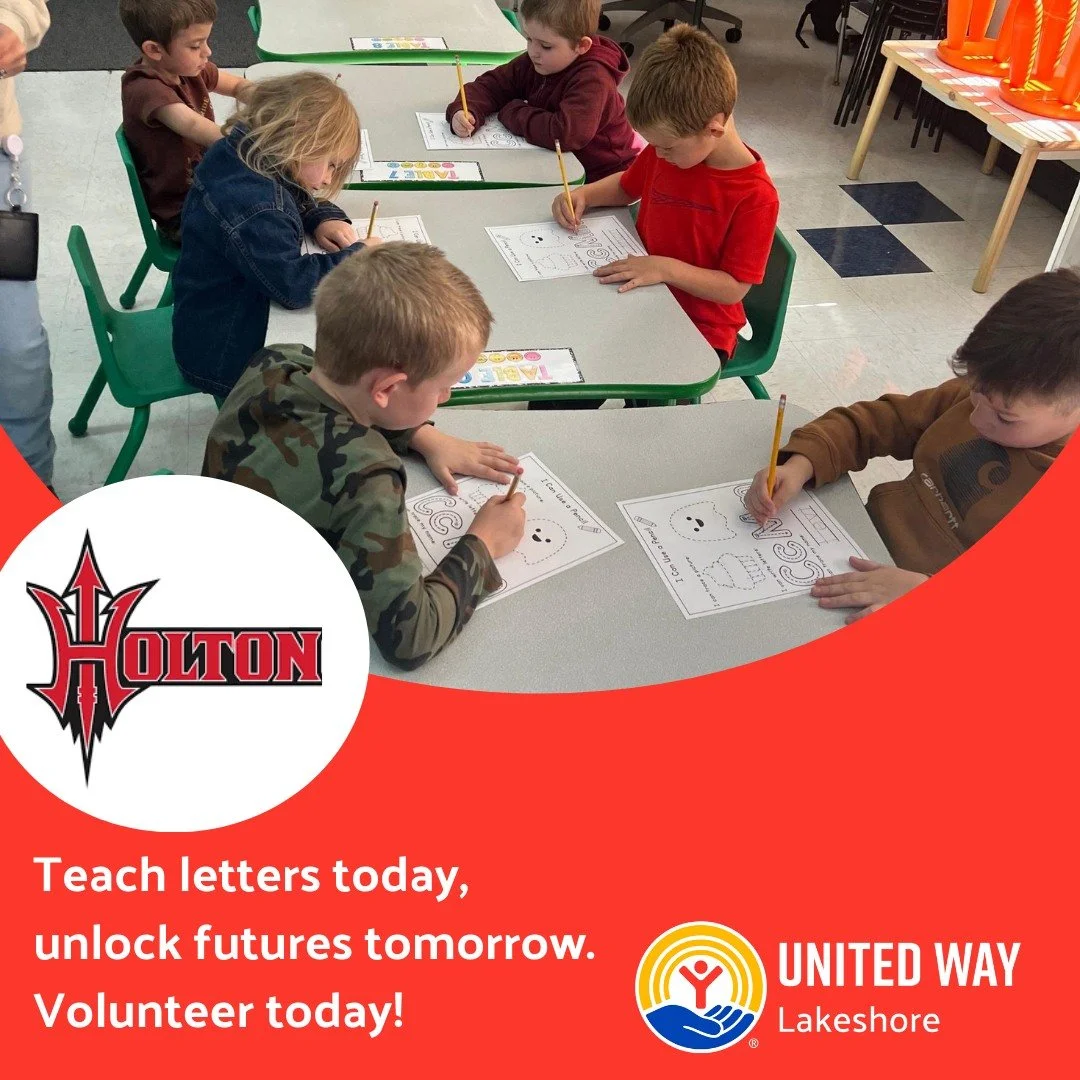 Holton kids are learning their ABCs &mdash; and with your support, they&rsquo;ll be ready for anything. Become a literacy tutor and watch their futures open wide.
➡️ Sign up today with link in bio!
#LiveUnited #LiteracyMatters #VolunteerLocal #ABCsTo