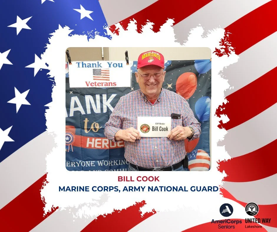 🔥🚓Meet Bill Cook &mdash; an AmeriCorps Seniors volunteer and a lifelong public servant from Oceana County.

Bill has served as:
✨ U.S. Marine
✨ U.S. Army National Guard veteran
✨ Retired police officer
✨ Volunteer firefighter

He loves connecting w