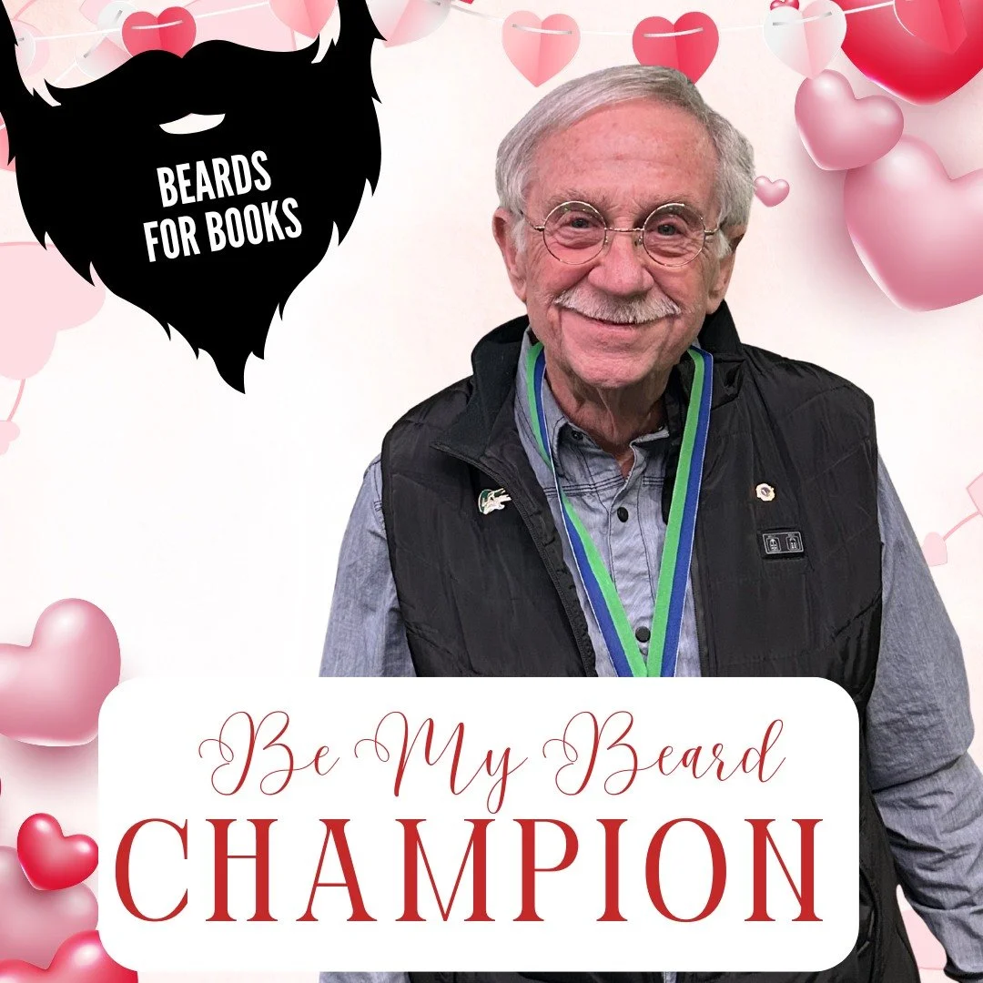 Roses are red.
Beards are bold.
Help local kids
Fall in love with books. 📚

This Valentine&rsquo;s season, show some love in a different way.

Sign up for Beards for Books and grow it, shave it, or save it this March to support Dolly Parton&rsquo;s 