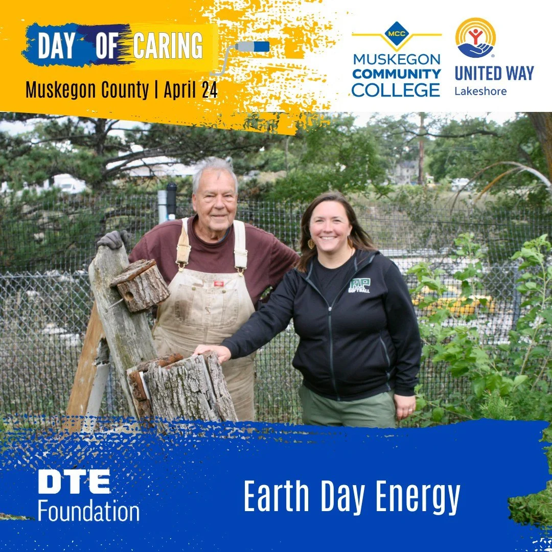 Earth Day reminds us to care for the places we call home. Day of Caring puts that into action.

From outdoor beautification to community cleanups, volunteers will help create visible improvements across Muskegon County just days after Earth Day.

We&