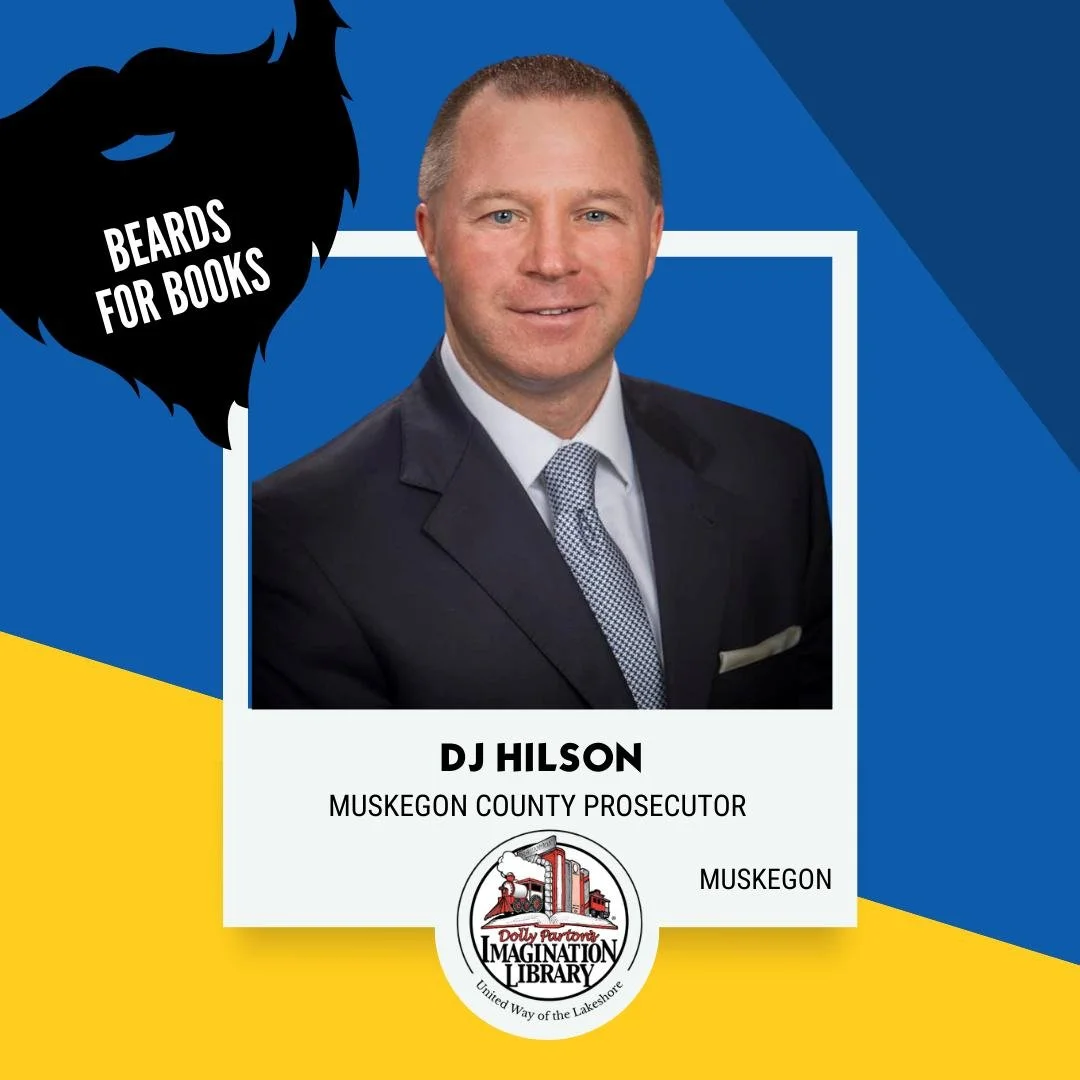 Closing out the week, we have one of Beards for Books&rsquo; most competitive rivalries &mdash; and one of our favorite friendships.

Each year DJ Hilson, Muskegon County Prosecutor, and Gary Nelund, Mayor of Norton Shores, go head-to-head to see who