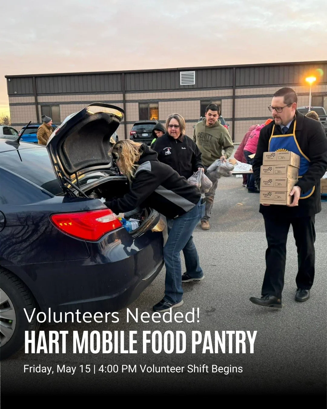 We&rsquo;re getting ready for our next Oceana County Mobile Food Pantry with @FeedingAmericanWM at Spitler Elementary School on Friday, May 15, and we could use a few more helping hands. 

These evenings are powered by volunteers who show up ready to