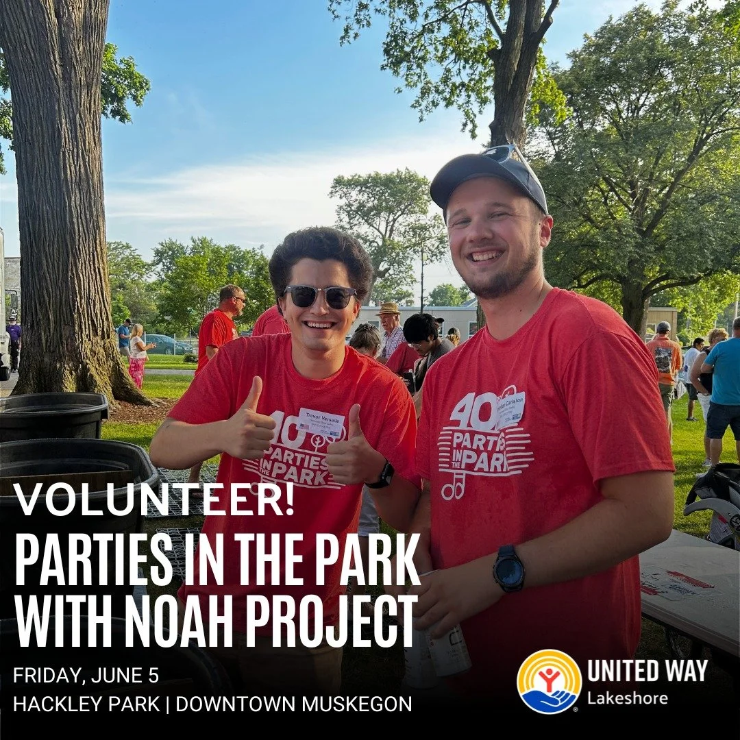 Second shift volunteer positions are still available for this Friday's @partiesintheparkmkg event at Hackley Park! Support @noah_project_muskegon while giving back to the community! 

Register to volunteer for Friday, June 5th at the link in bio.