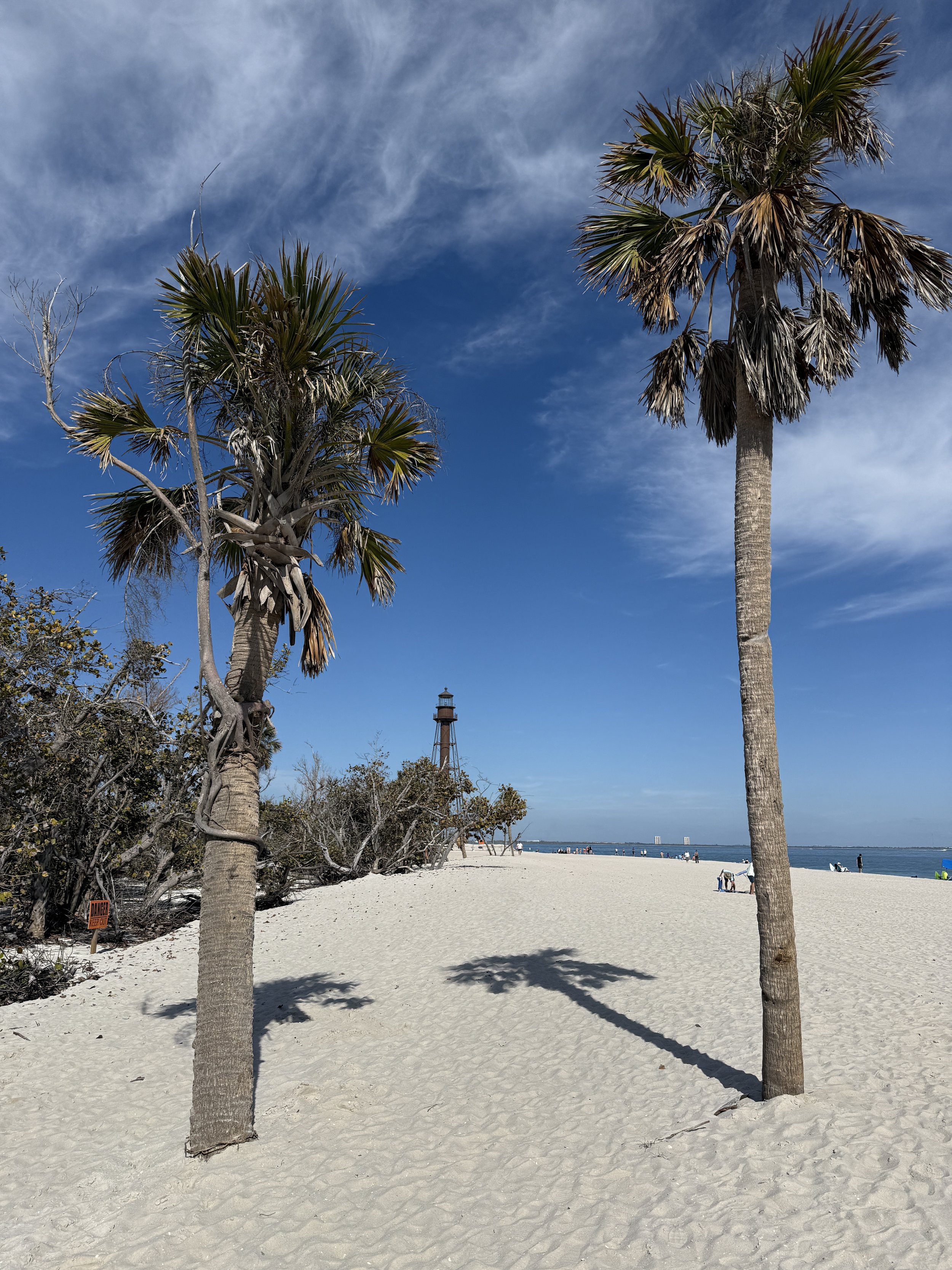 Lighthouse on Sanibel, the area suffered a blow from hurricane Ian