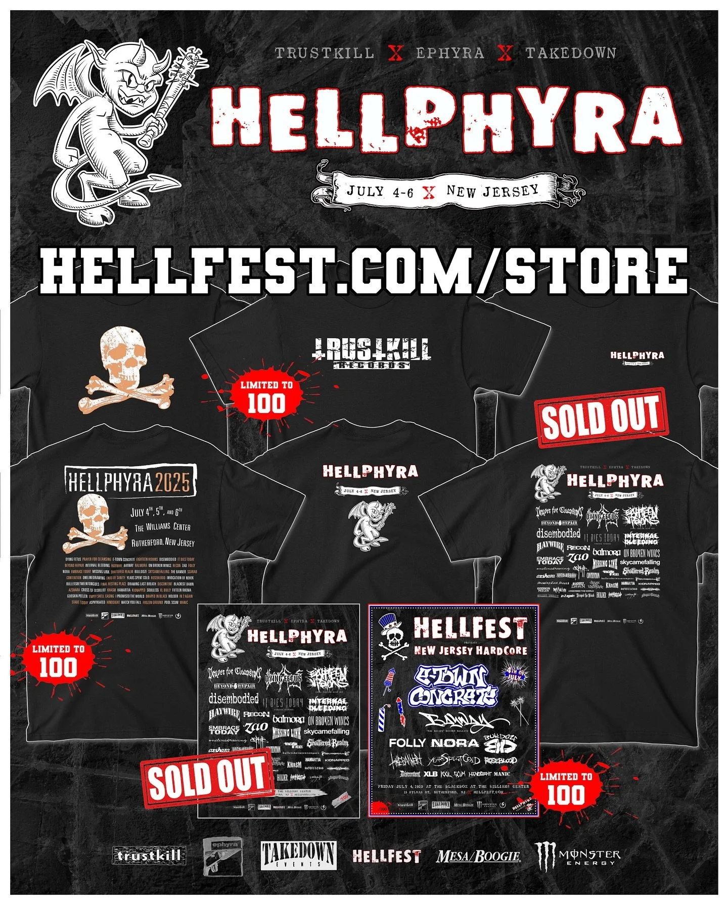 ☠️ HELLPHYRA merch is up now

LIMITED QUANTITIES - ACT QUICK

🛒 Hellfest.com/store