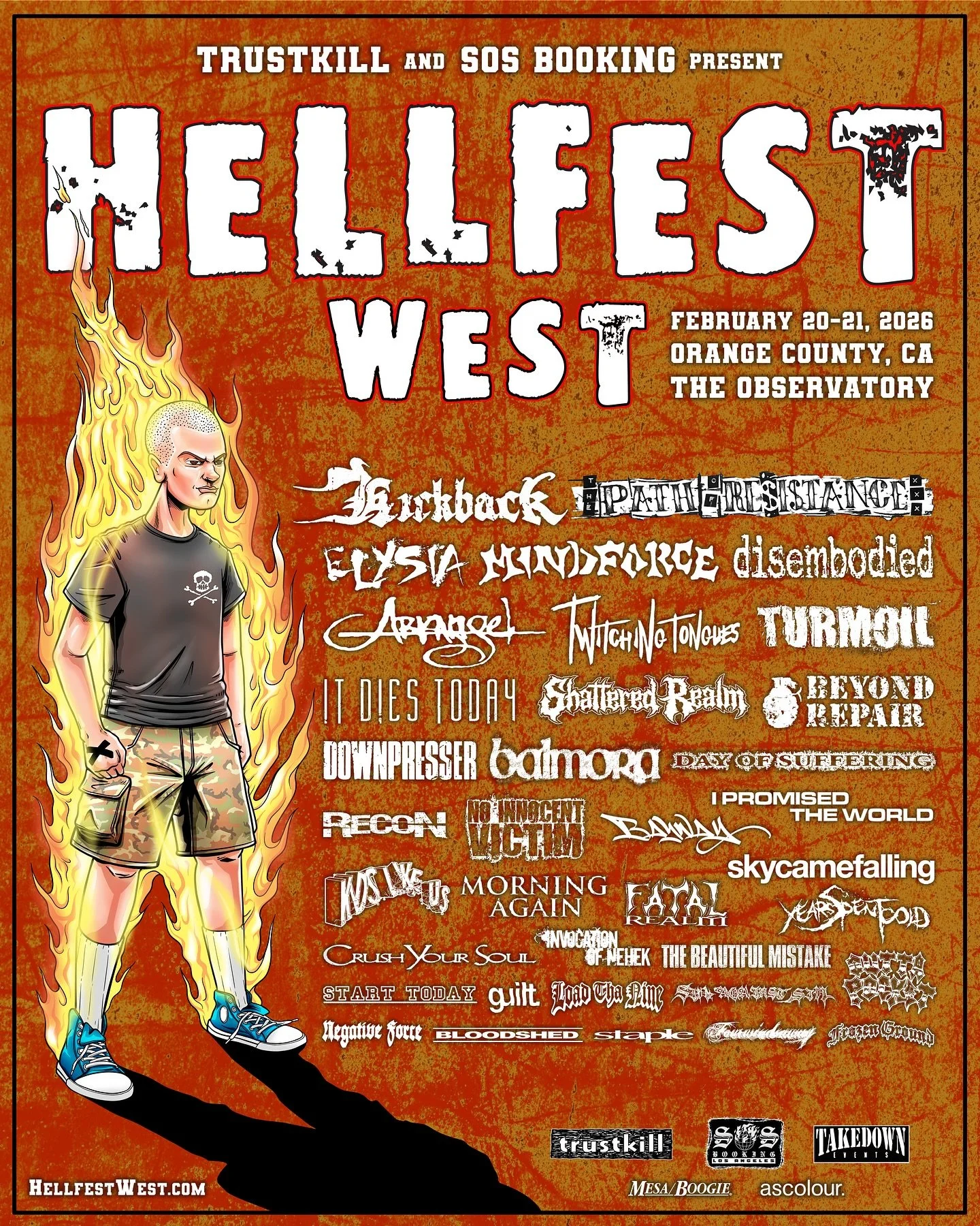 🔥 Hellfest West final lineup is here!&nbsp;&nbsp;

Welcome Kickback, Arkangel, Downpresser, The Beautiful Mistake, Invocation Of Nehek, Load Tha Nine, Negative Force, Guilt, Four Winds Away, and Staple. 

🎟️ VERY LIMITED last chance weekend passes 