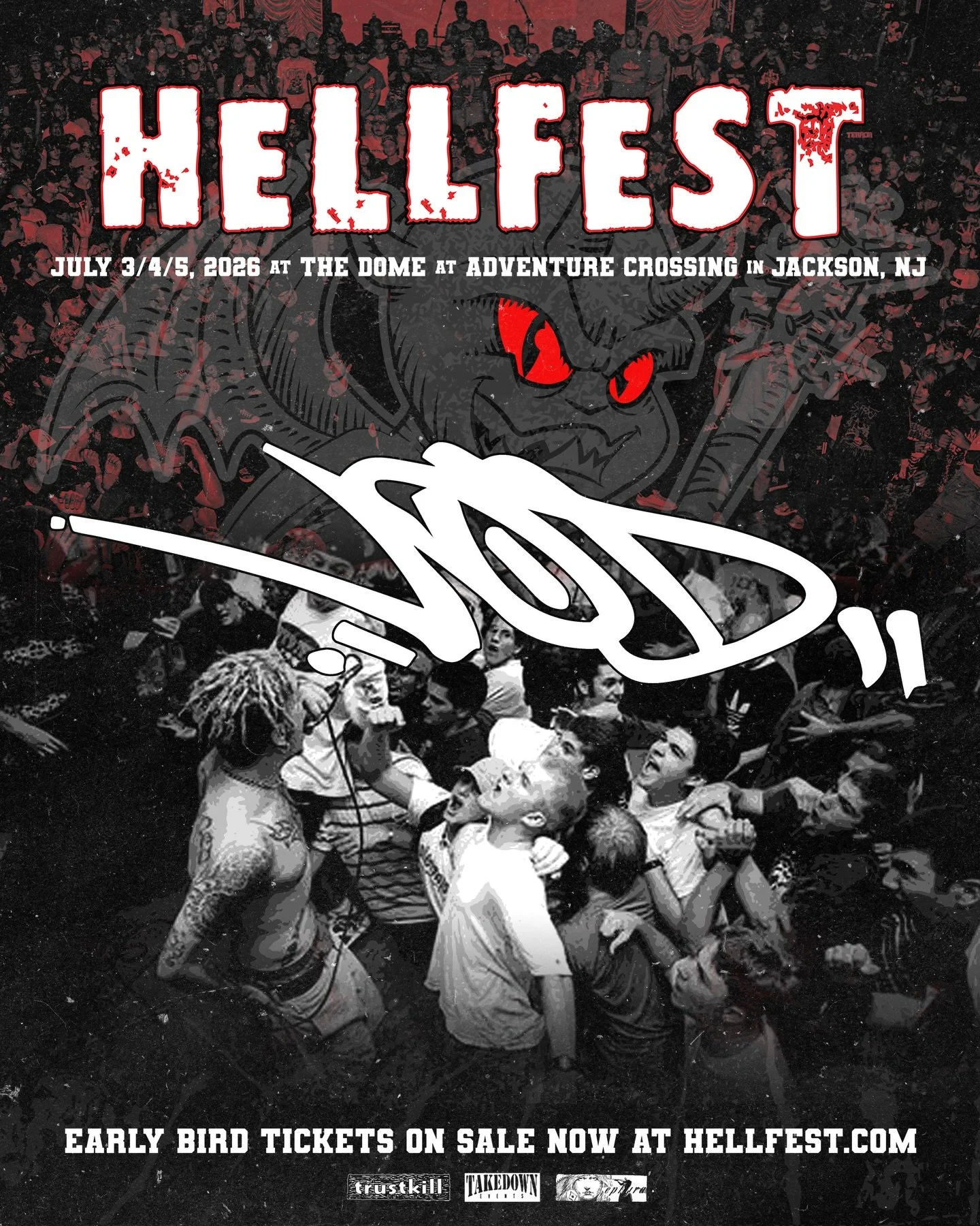 ☠️ Hellfest is July 3/4/5, 2026 at The Dome at Adventure Crossing in Jackson, NJ and will feature VISION OF DISORDER and many more to be announced.

A limited amount of Early Bird tickets are up NOW at Hellfest.com