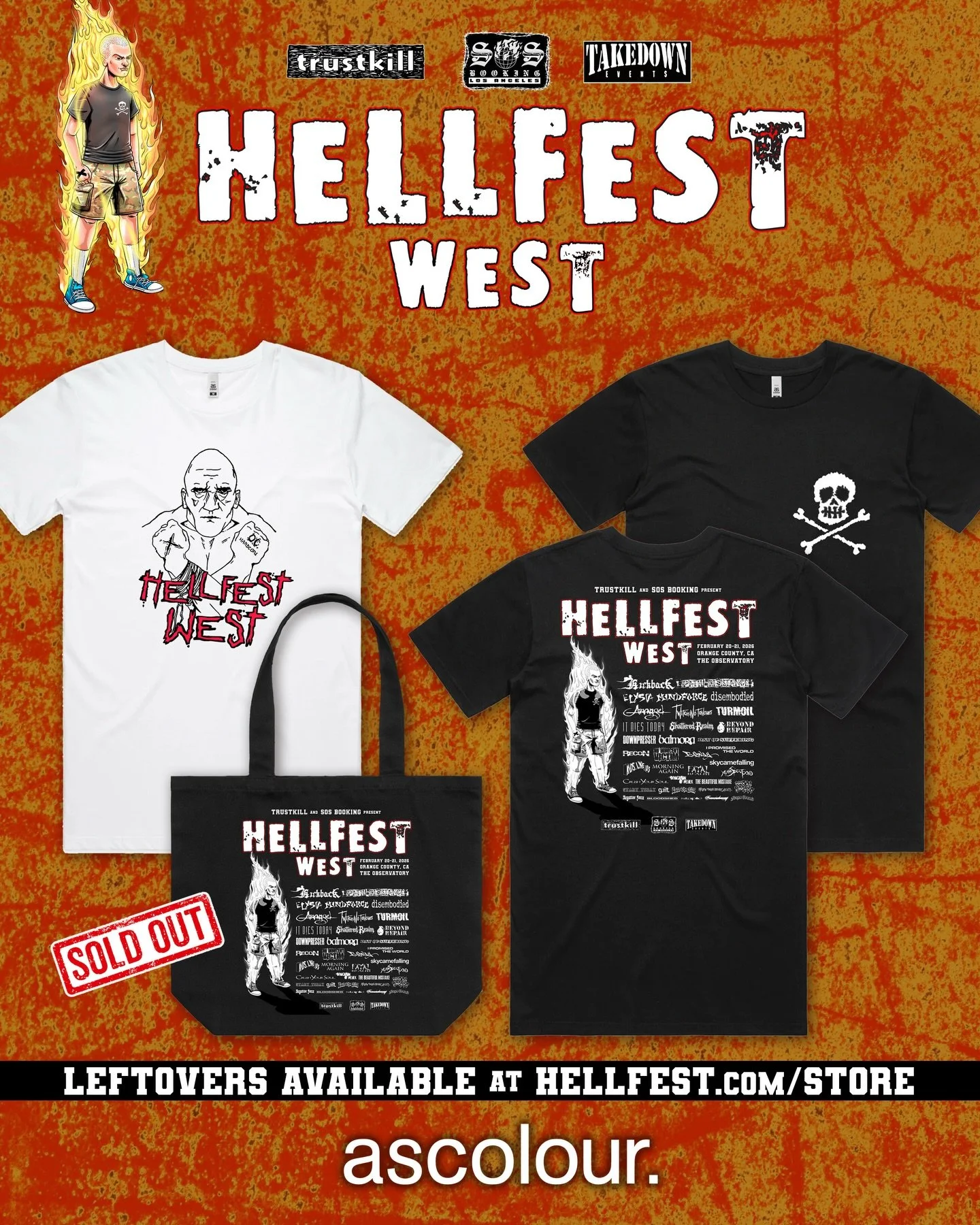 🔥 Hellfest West merch leftovers are on sale now! 

Tee shirts in limited sizes at Hellfest.com/store

Printed on AS Colour brand shirts